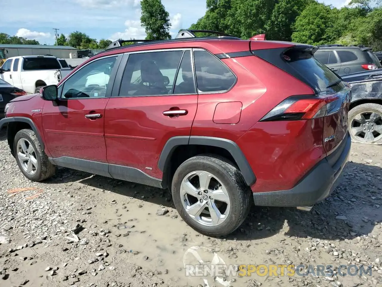 2 Photograph of a damaged car 2T3D6RFV7MW012784 TOYOTA RAV4 2021