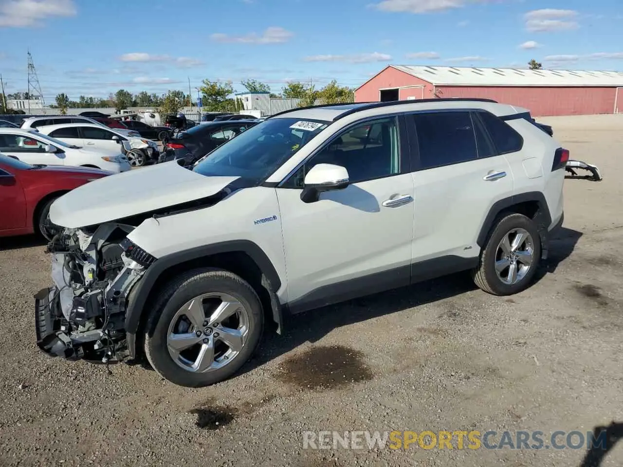 1 Photograph of a damaged car 2T3DWRFV0MW106117 TOYOTA RAV4 2021