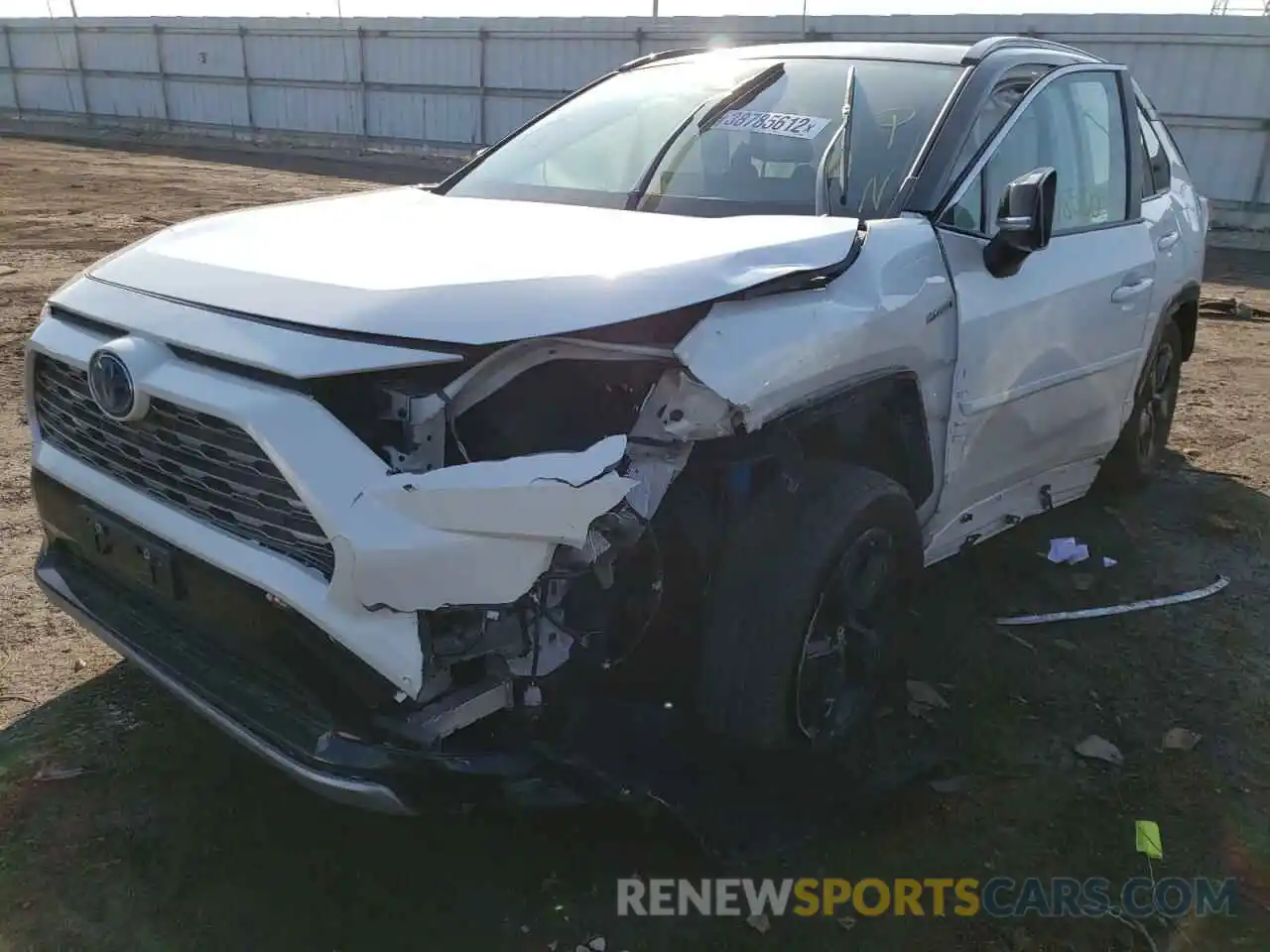 2 Photograph of a damaged car 2T3E6RFV1MW006497 TOYOTA RAV4 2021