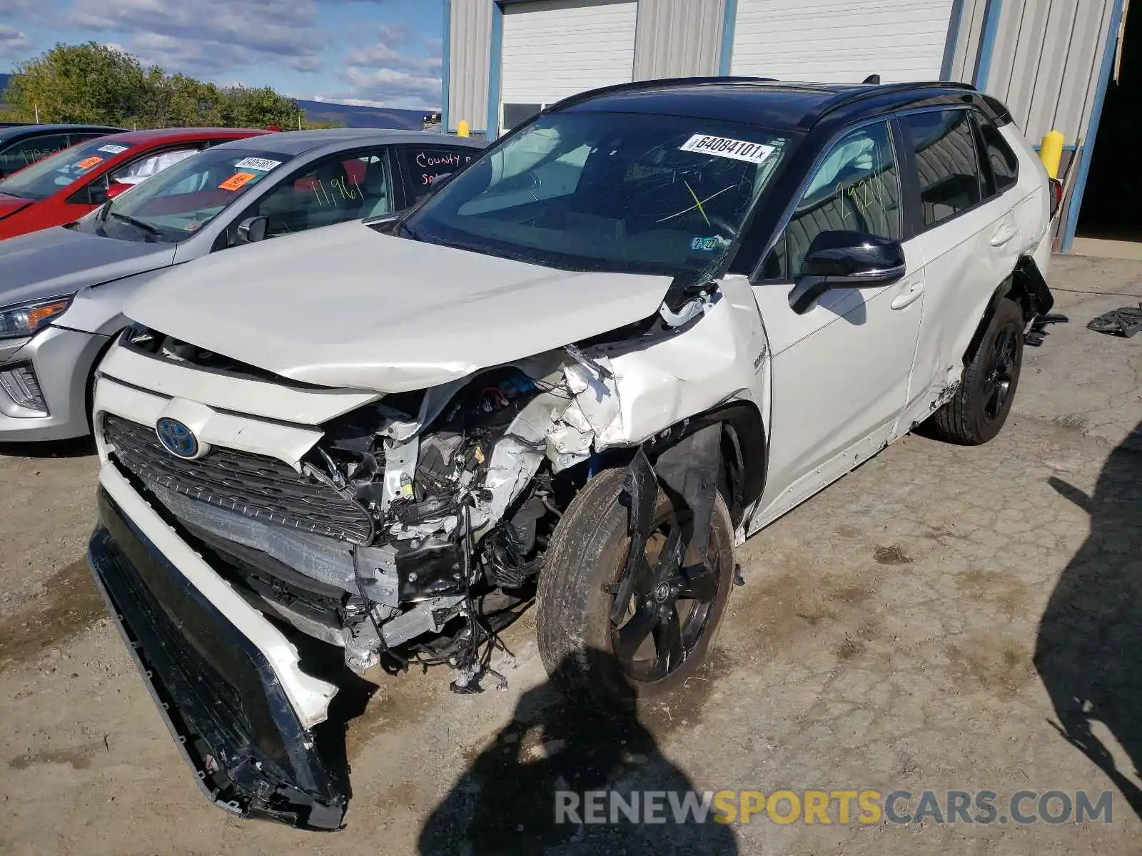 2 Photograph of a damaged car 2T3E6RFV1MW007441 TOYOTA RAV4 2021