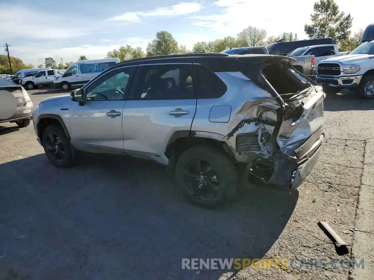 2 Photograph of a damaged car 2T3E6RFV2MW015094 TOYOTA RAV4 2021