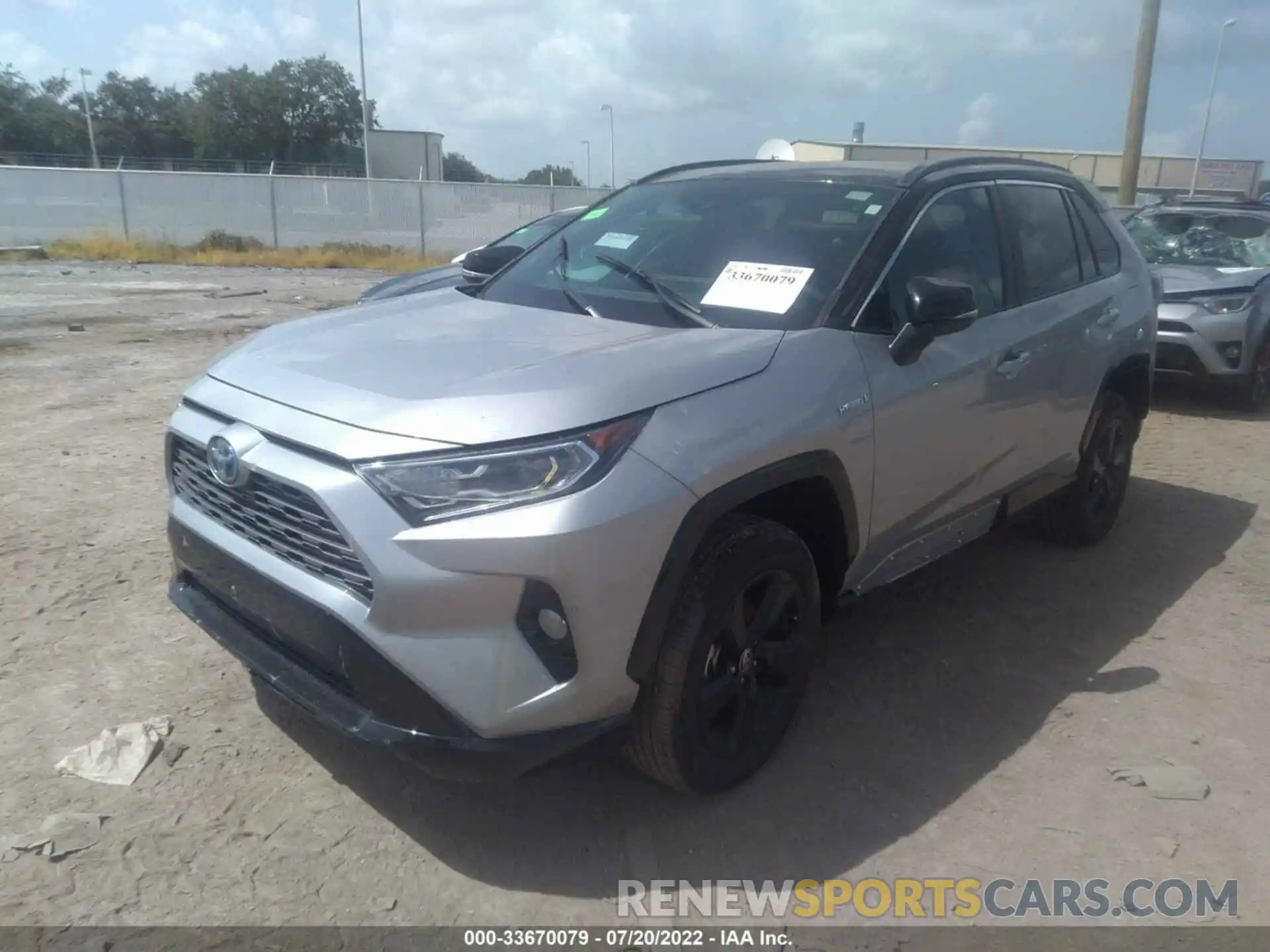 2 Photograph of a damaged car 2T3E6RFV2MW022563 TOYOTA RAV4 2021