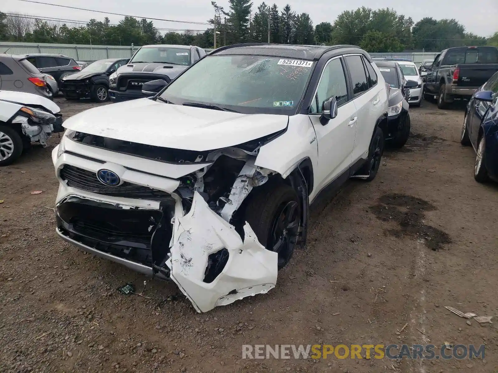 2 Photograph of a damaged car 2T3E6RFV7MW008898 TOYOTA RAV4 2021