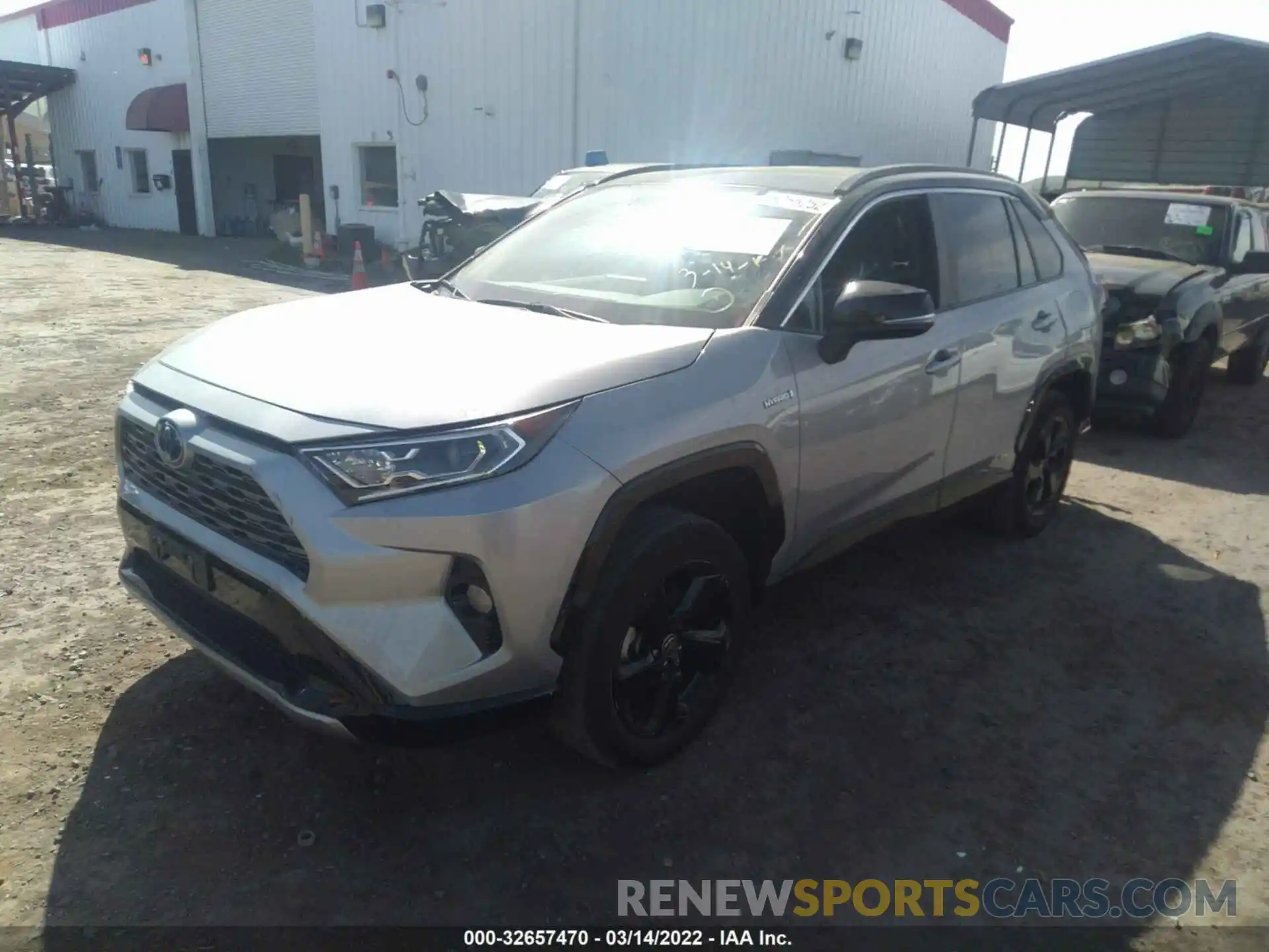 2 Photograph of a damaged car 2T3E6RFV7MW010652 TOYOTA RAV4 2021