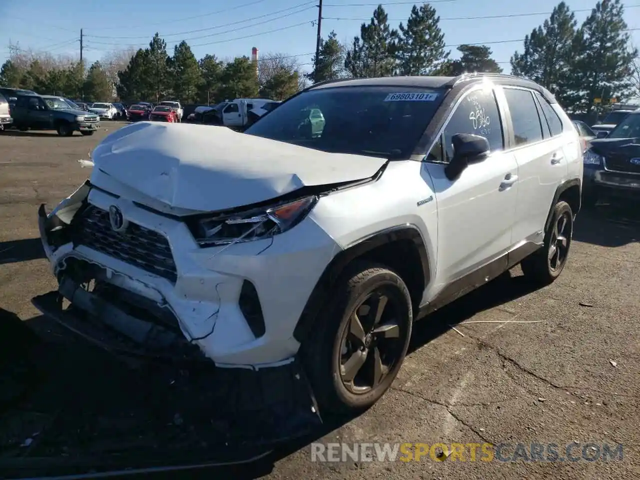 2 Photograph of a damaged car 2T3E6RFV7MW016886 TOYOTA RAV4 2021