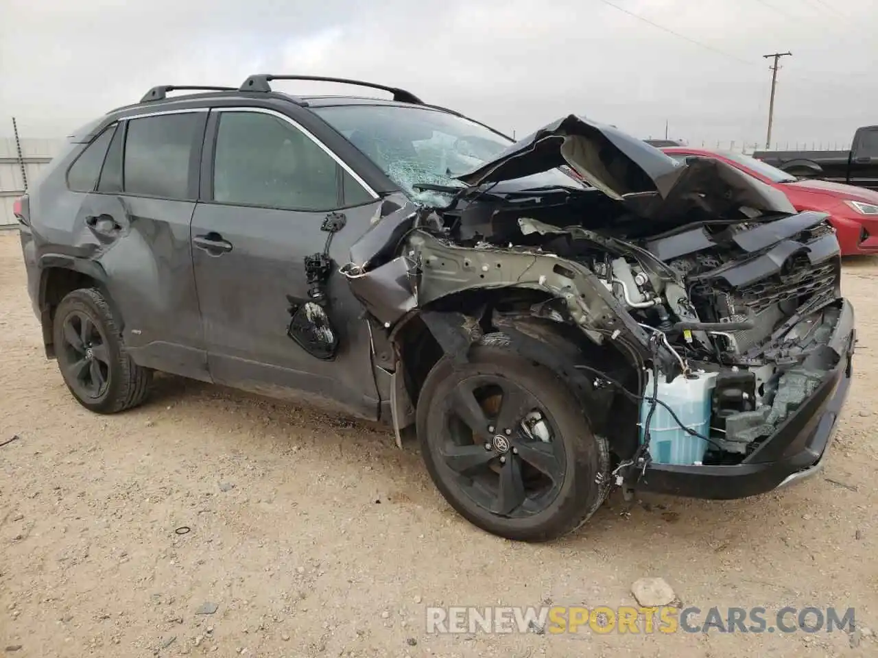 4 Photograph of a damaged car 2T3E6RFV7MW024566 TOYOTA RAV4 2021