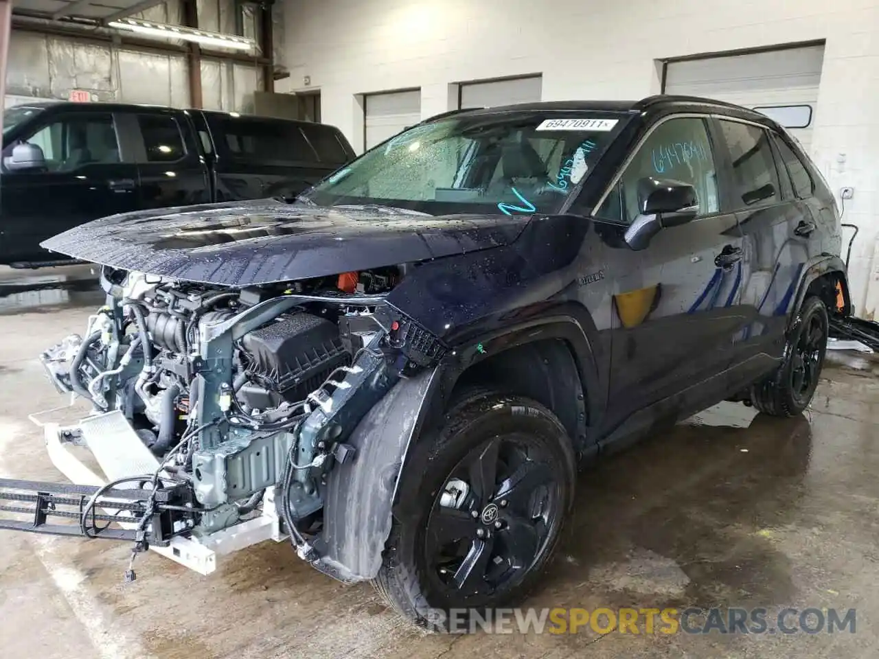 2 Photograph of a damaged car 2T3E6RFV7MW026866 TOYOTA RAV4 2021