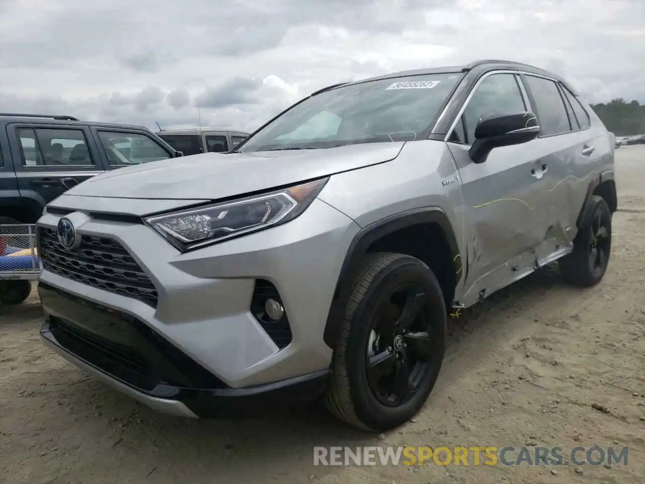 2 Photograph of a damaged car 2T3E6RFV7MW027385 TOYOTA RAV4 2021