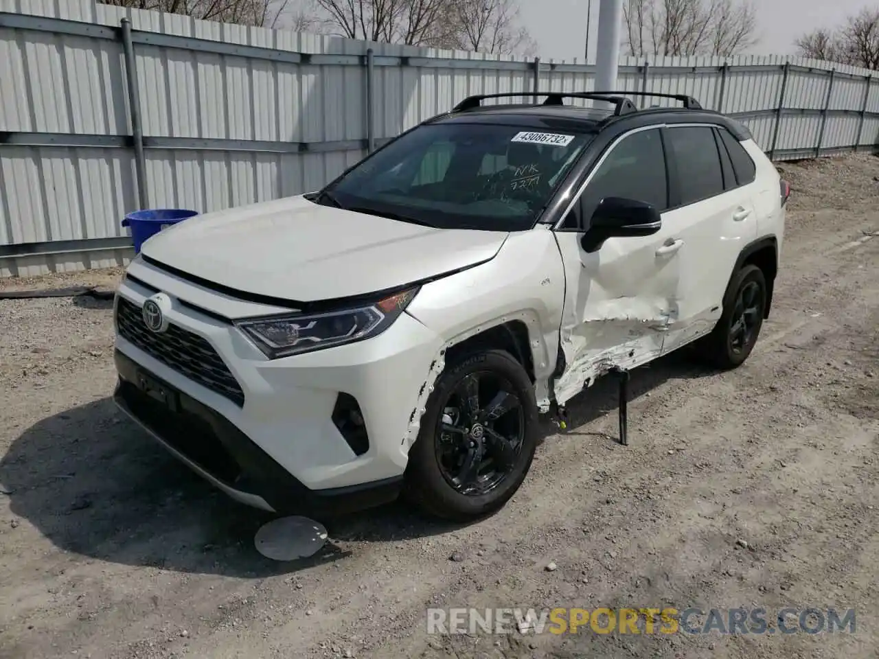 2 Photograph of a damaged car 2T3E6RFV8MW027279 TOYOTA RAV4 2021