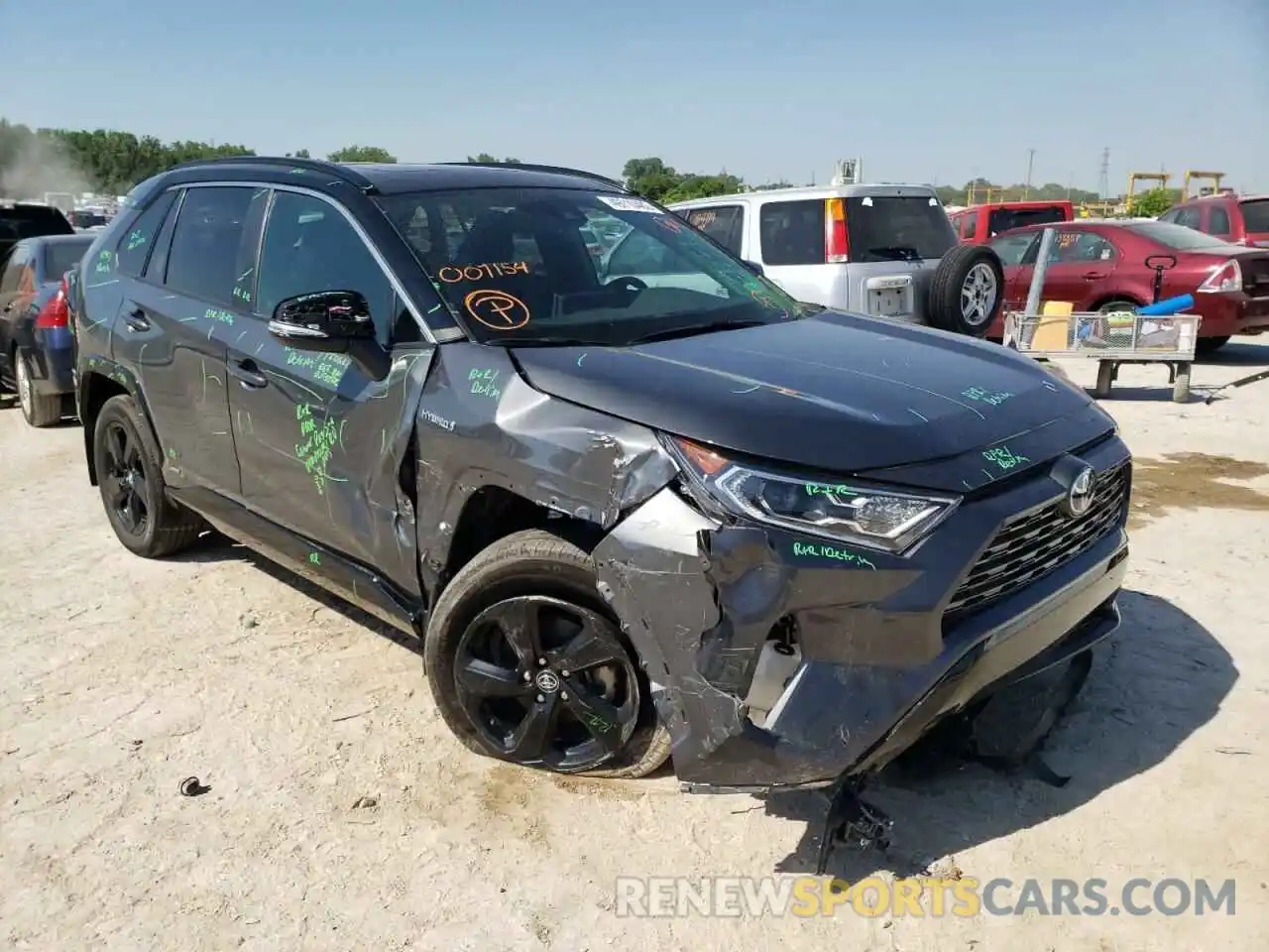 1 Photograph of a damaged car 2T3E6RFV9MW007154 TOYOTA RAV4 2021