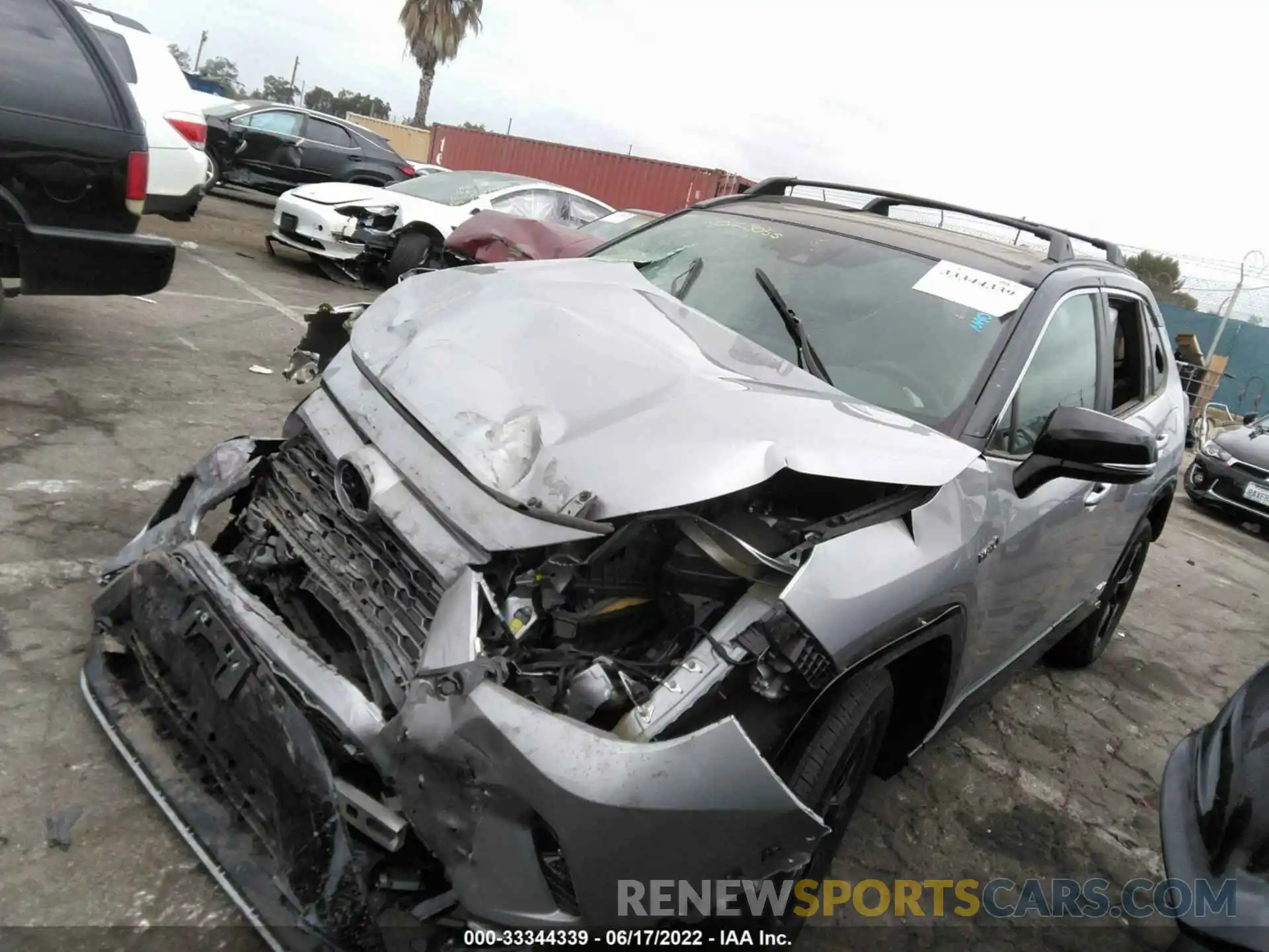 2 Photograph of a damaged car 2T3E6RFV9MW015464 TOYOTA RAV4 2021