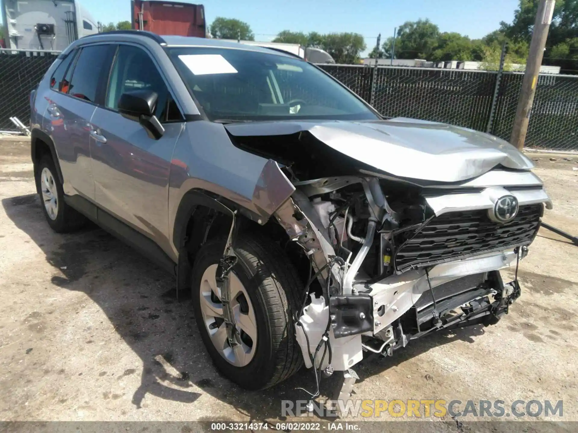 1 Photograph of a damaged car 2T3F1RFV0MC143323 TOYOTA RAV4 2021