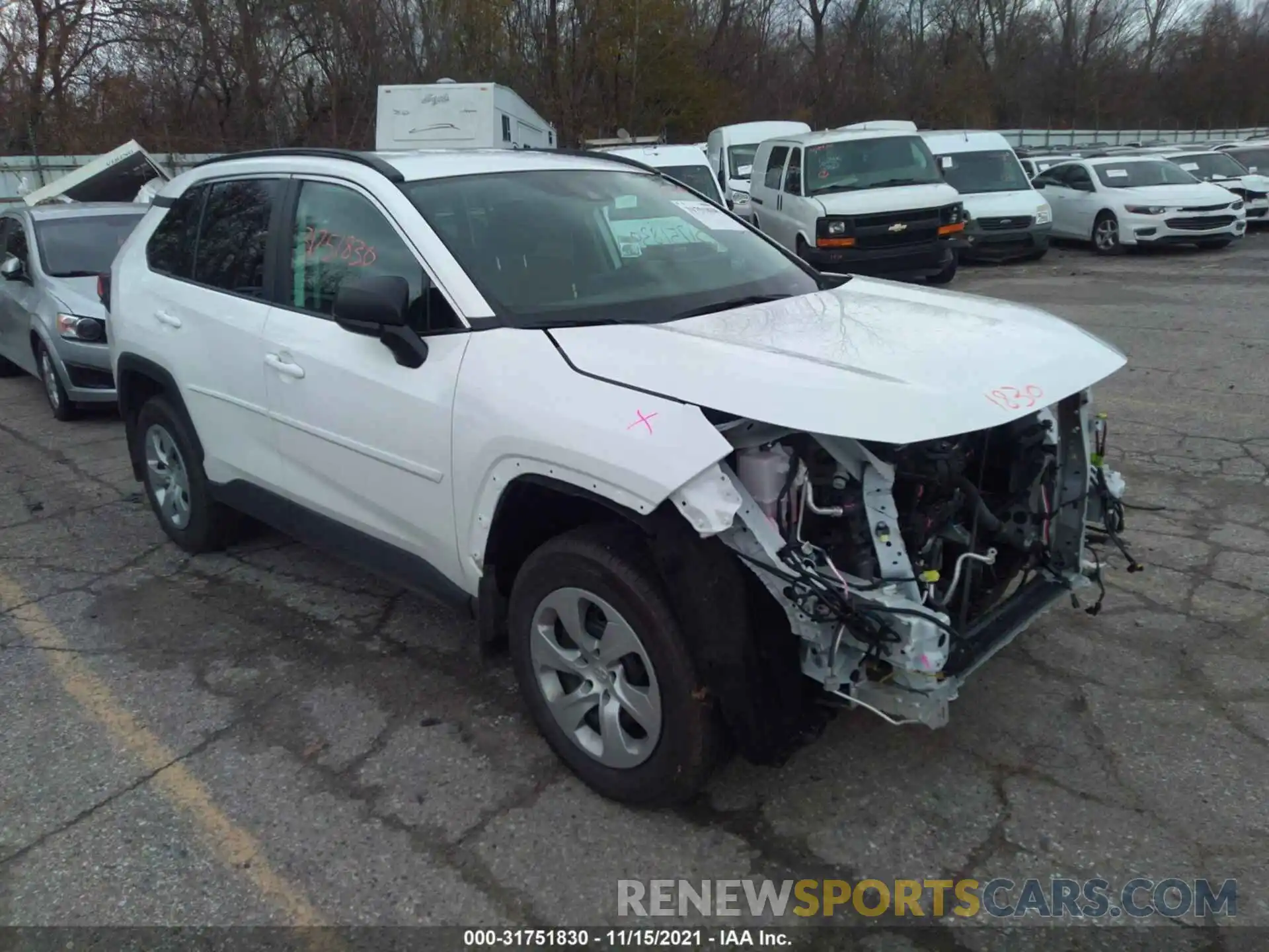 1 Photograph of a damaged car 2T3F1RFV0MW166471 TOYOTA RAV4 2021