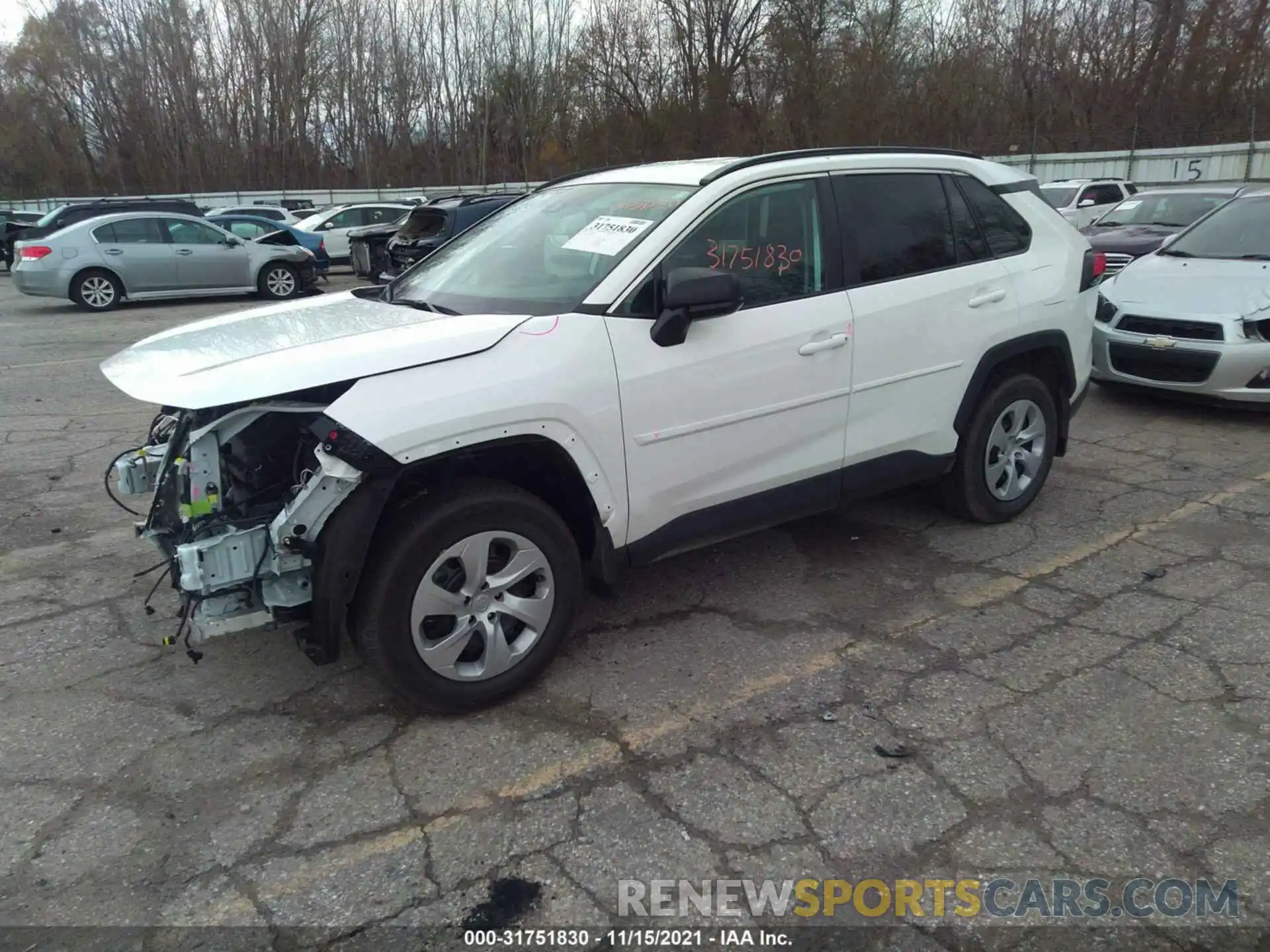 2 Photograph of a damaged car 2T3F1RFV0MW166471 TOYOTA RAV4 2021