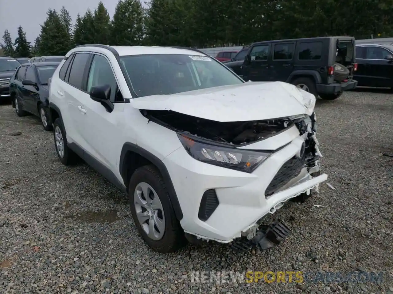 1 Photograph of a damaged car 2T3F1RFV0MW194190 TOYOTA RAV4 2021