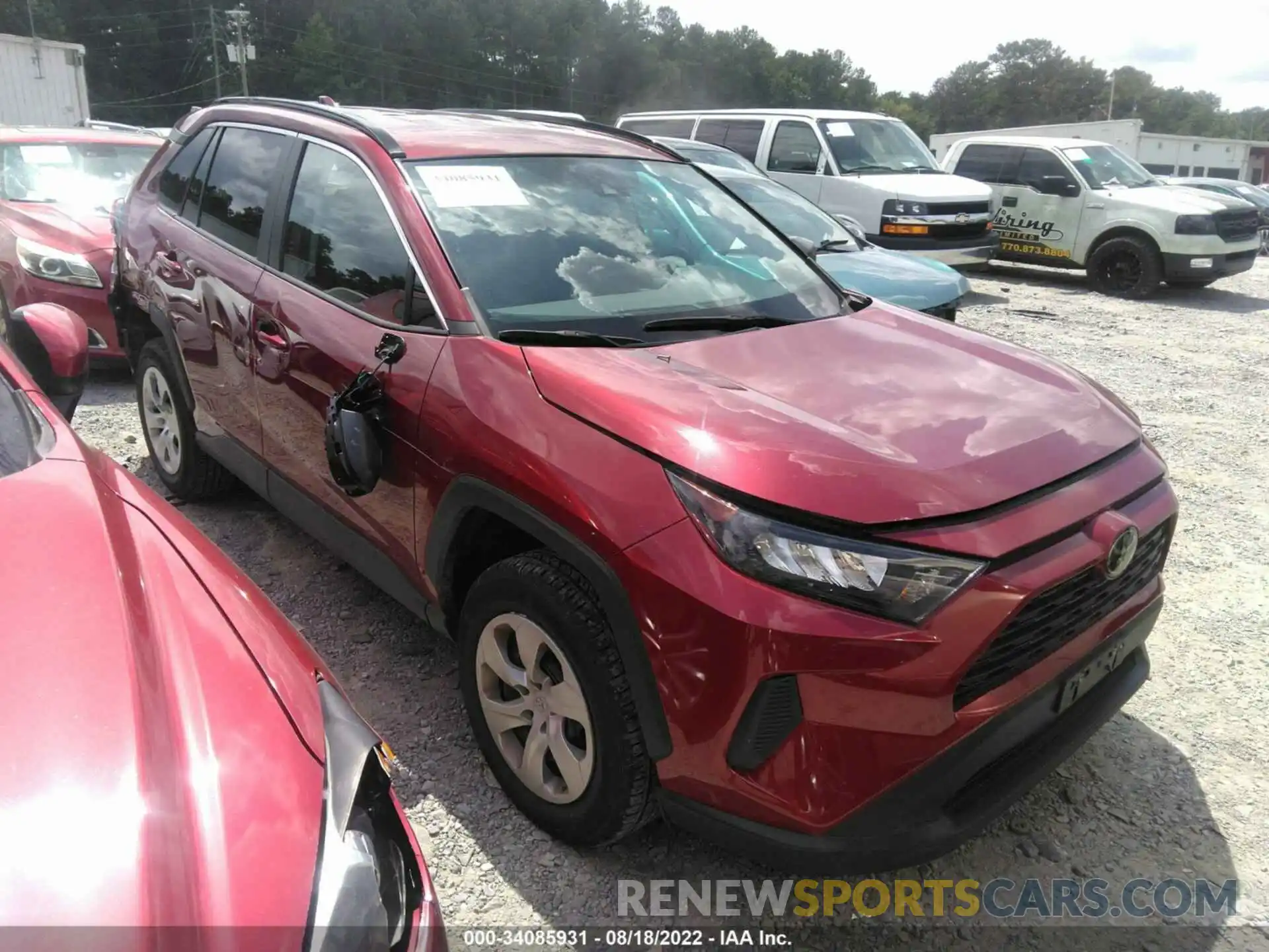 1 Photograph of a damaged car 2T3F1RFV0MW201736 TOYOTA RAV4 2021