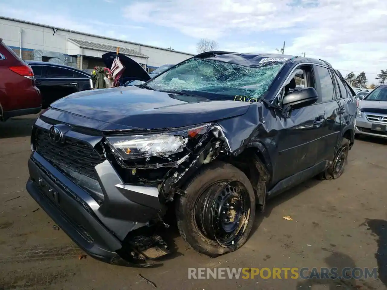 2 Photograph of a damaged car 2T3F1RFV1MC215596 TOYOTA RAV4 2021