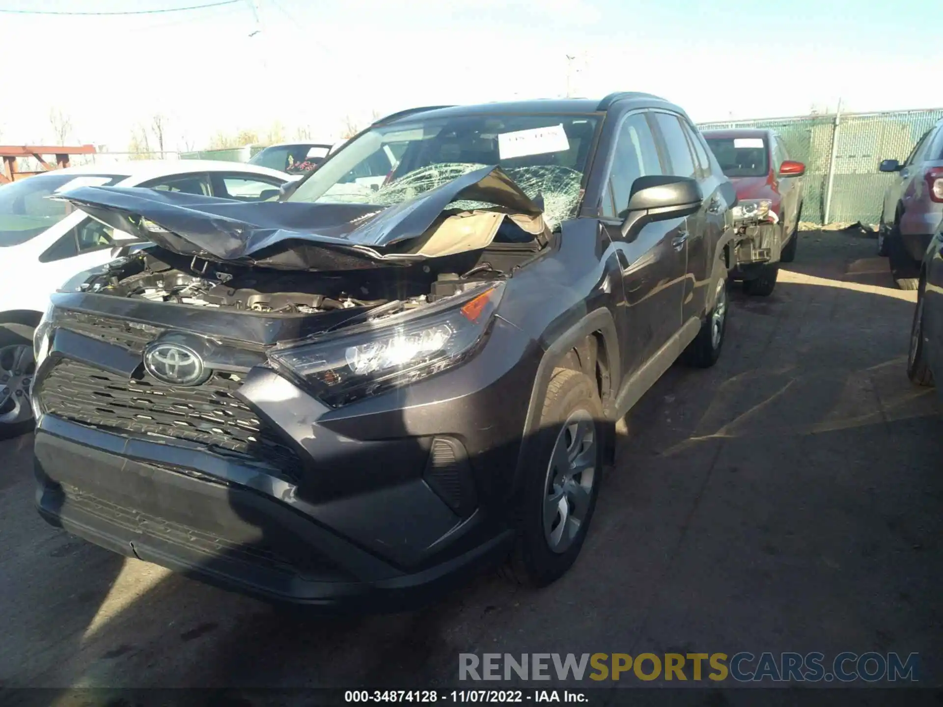 2 Photograph of a damaged car 2T3F1RFV1MC228395 TOYOTA RAV4 2021