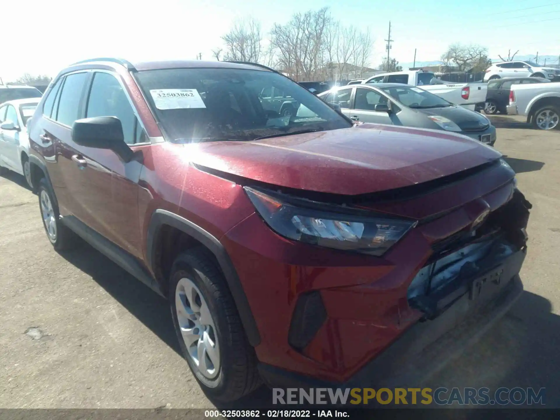 1 Photograph of a damaged car 2T3F1RFV1MW201423 TOYOTA RAV4 2021