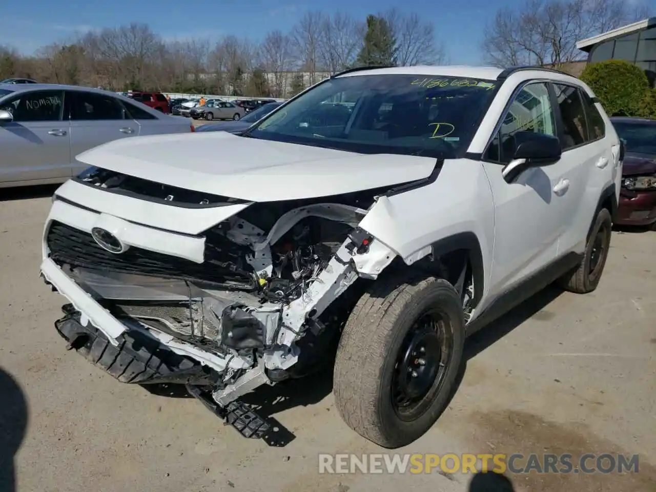 2 Photograph of a damaged car 2T3F1RFV1MW204550 TOYOTA RAV4 2021