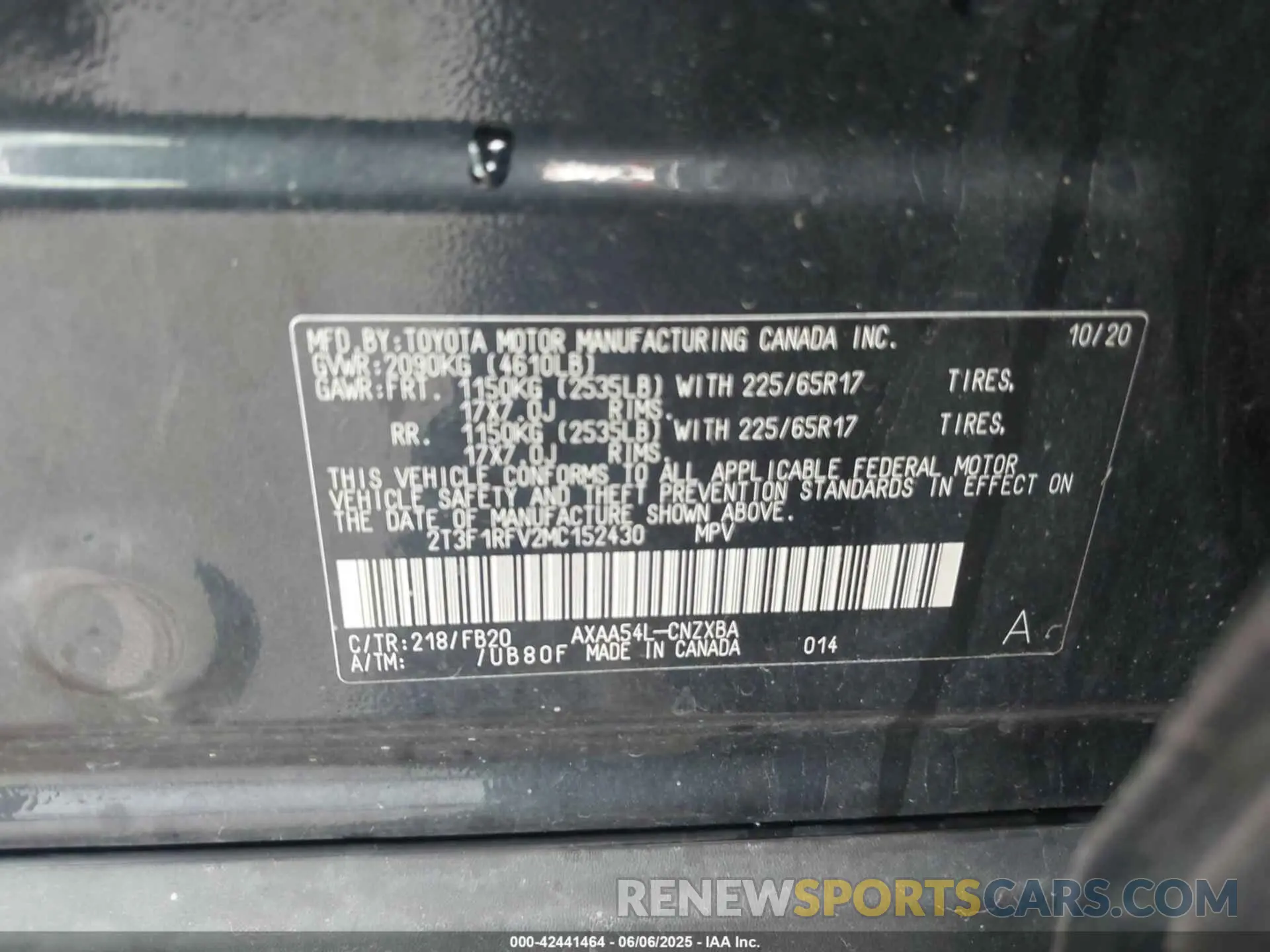 9 Photograph of a damaged car 2T3F1RFV2MC152430 TOYOTA RAV4 2021