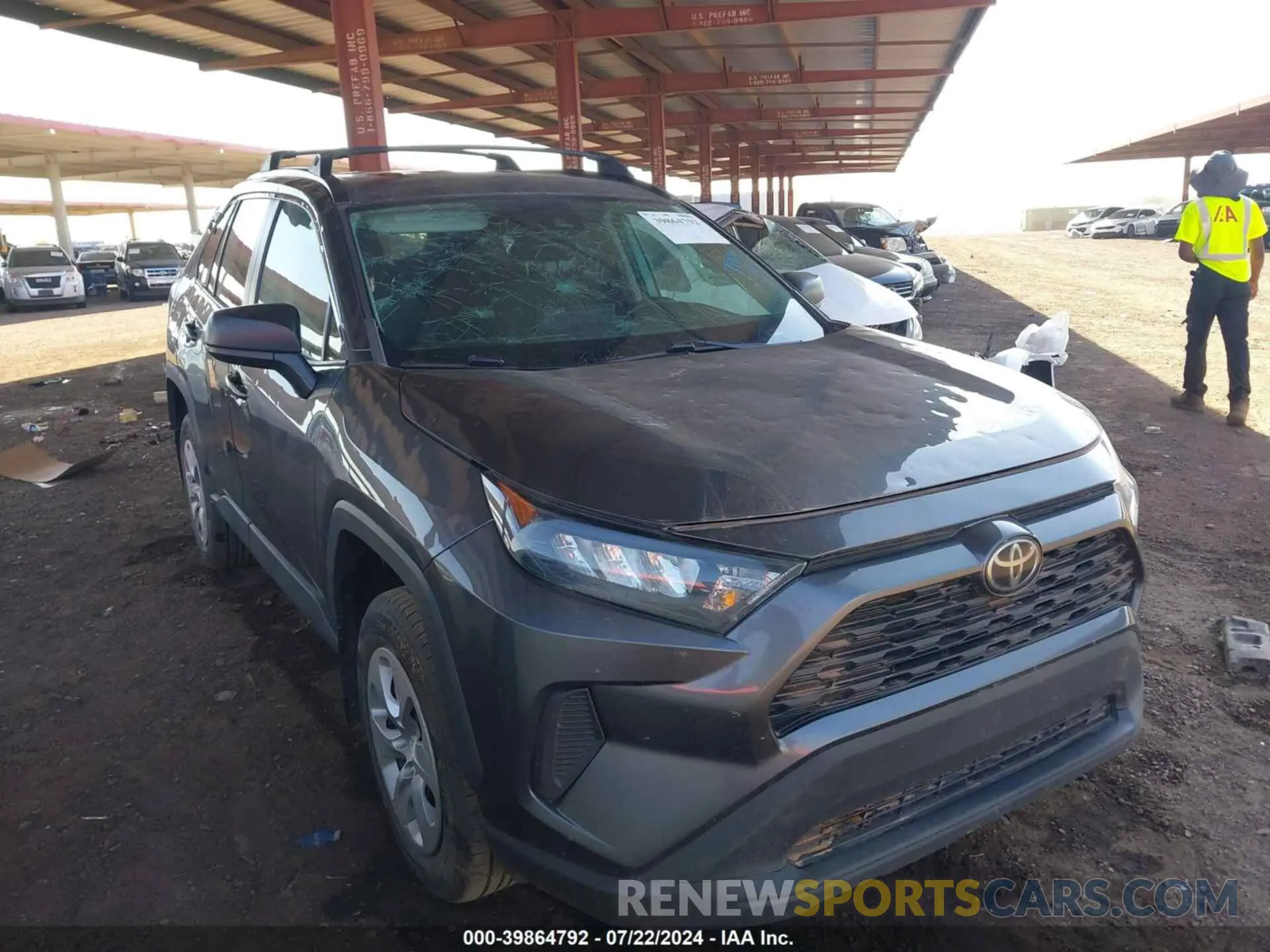 1 Photograph of a damaged car 2T3F1RFV2MC172242 TOYOTA RAV4 2021