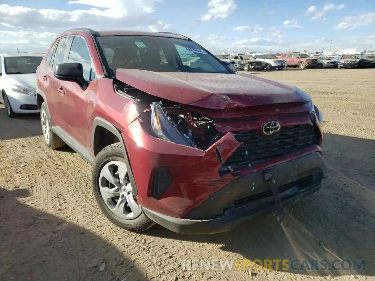 1 Photograph of a damaged car 2T3F1RFV2MW195213 TOYOTA RAV4 2021