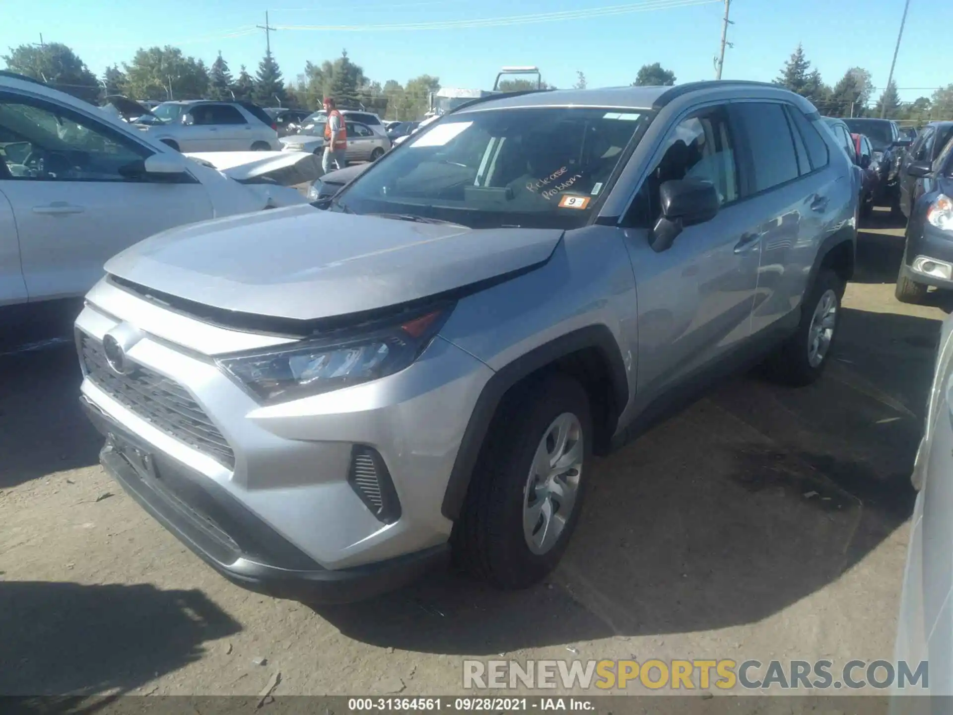 2 Photograph of a damaged car 2T3F1RFV2MW207392 TOYOTA RAV4 2021