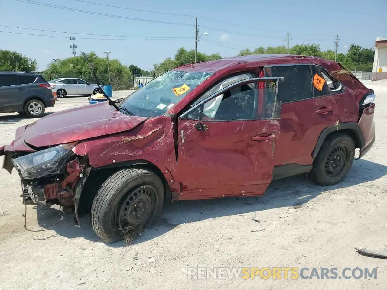 1 Photograph of a damaged car 2T3F1RFV2MW243535 TOYOTA RAV4 2021