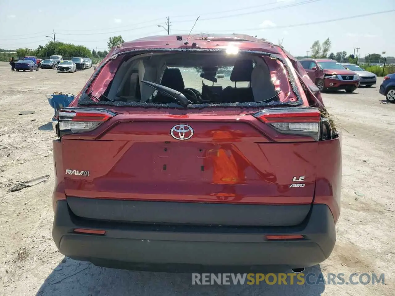 6 Photograph of a damaged car 2T3F1RFV2MW243535 TOYOTA RAV4 2021