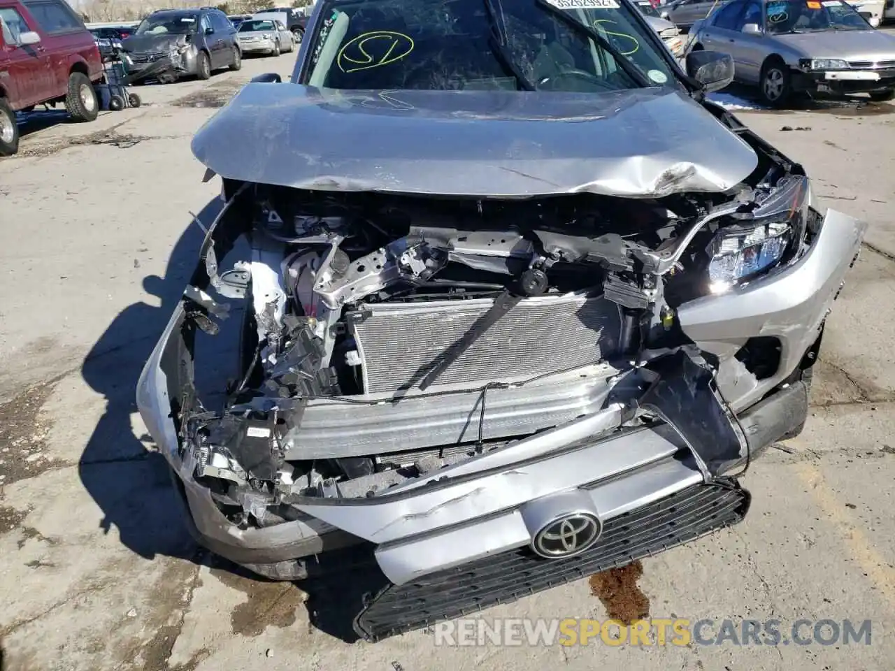 9 Photograph of a damaged car 2T3F1RFV3MC250026 TOYOTA RAV4 2021