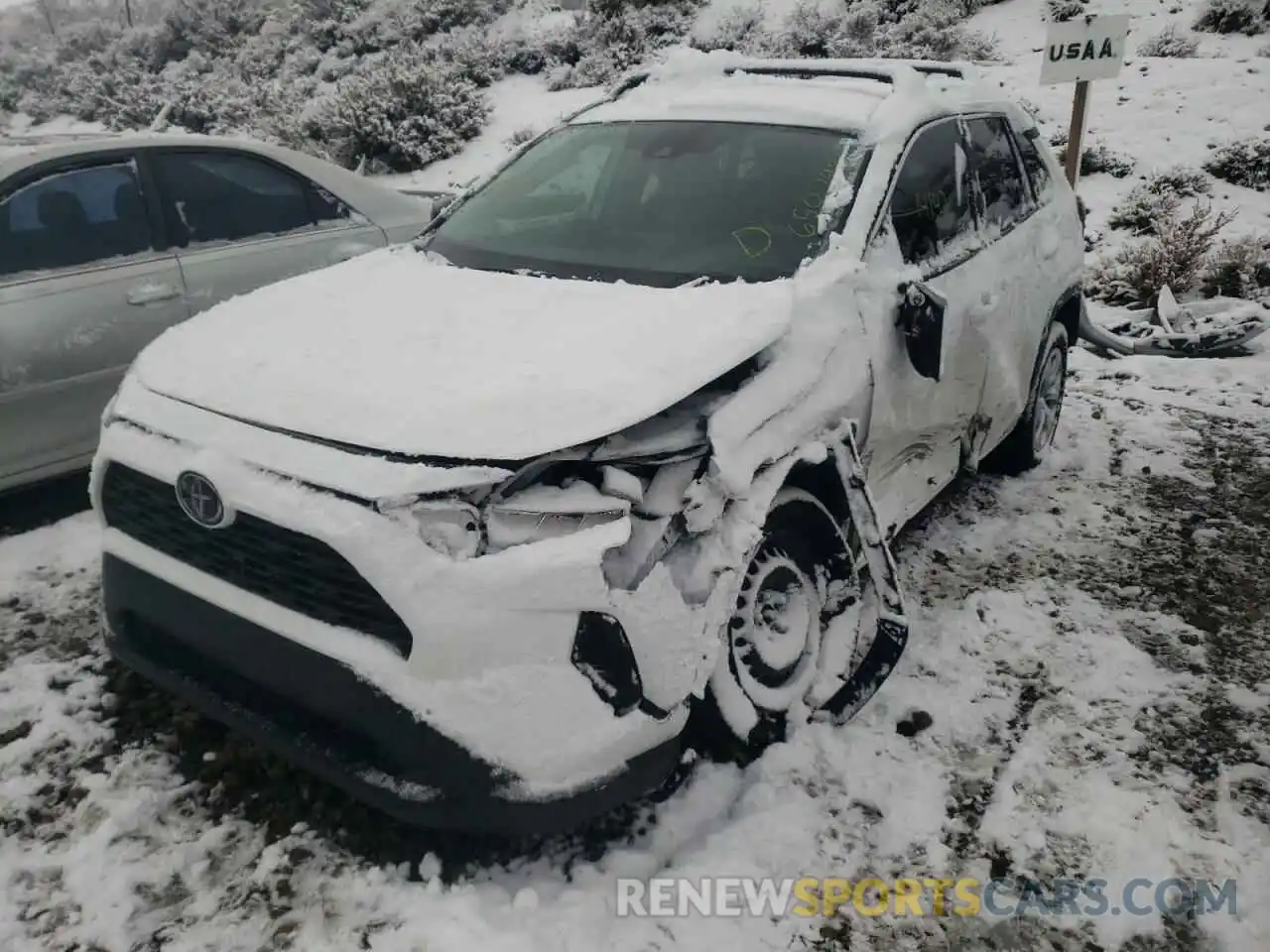 2 Photograph of a damaged car 2T3F1RFV4MC156379 TOYOTA RAV4 2021