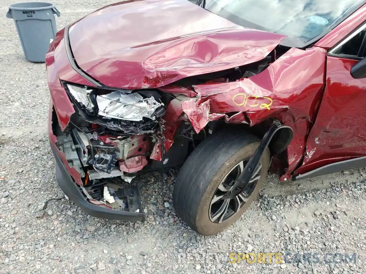 9 Photograph of a damaged car 2T3F1RFV4MW183161 TOYOTA RAV4 2021