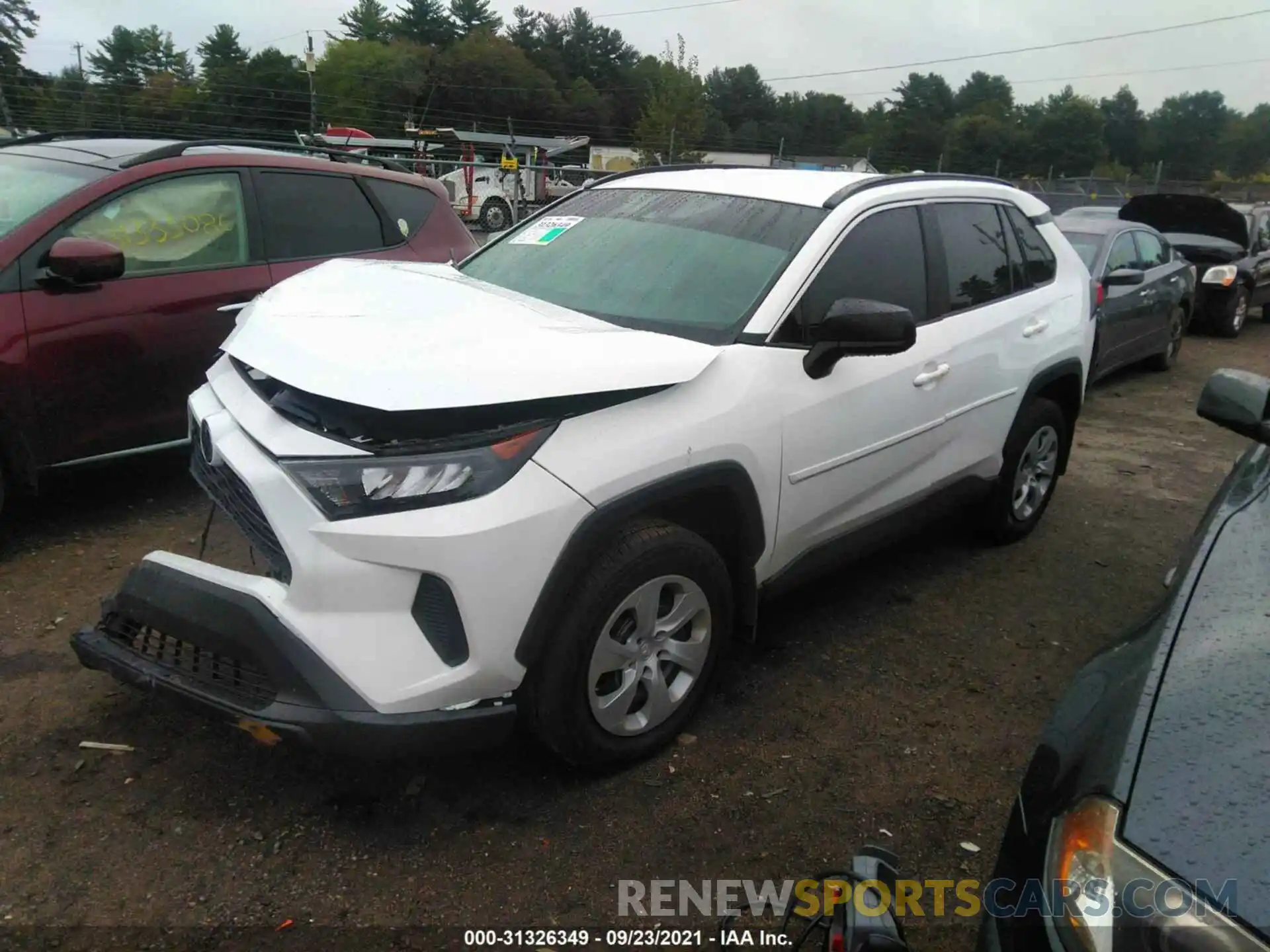 2 Photograph of a damaged car 2T3F1RFV5MC188631 TOYOTA RAV4 2021