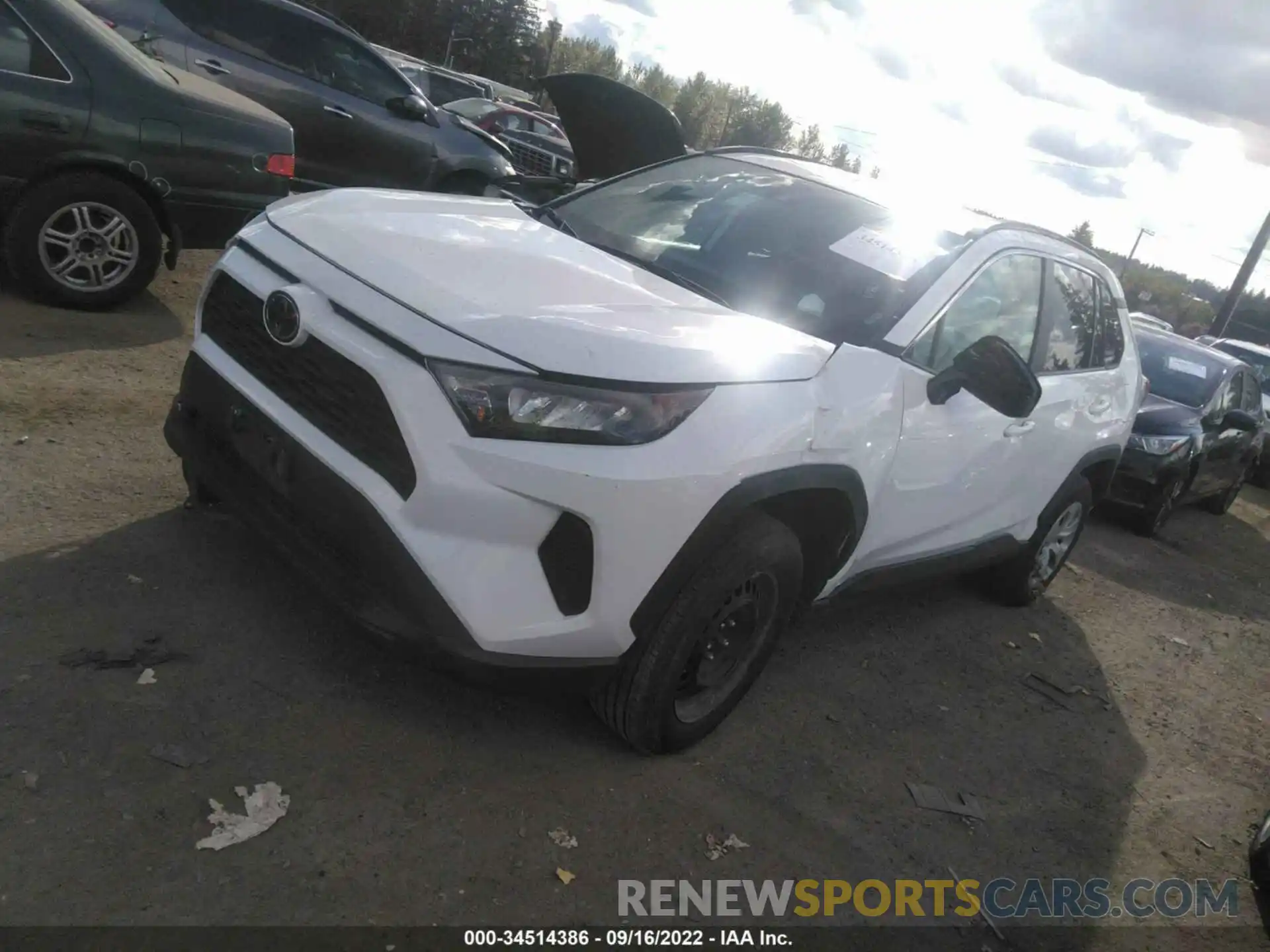 2 Photograph of a damaged car 2T3F1RFV5MW175764 TOYOTA RAV4 2021