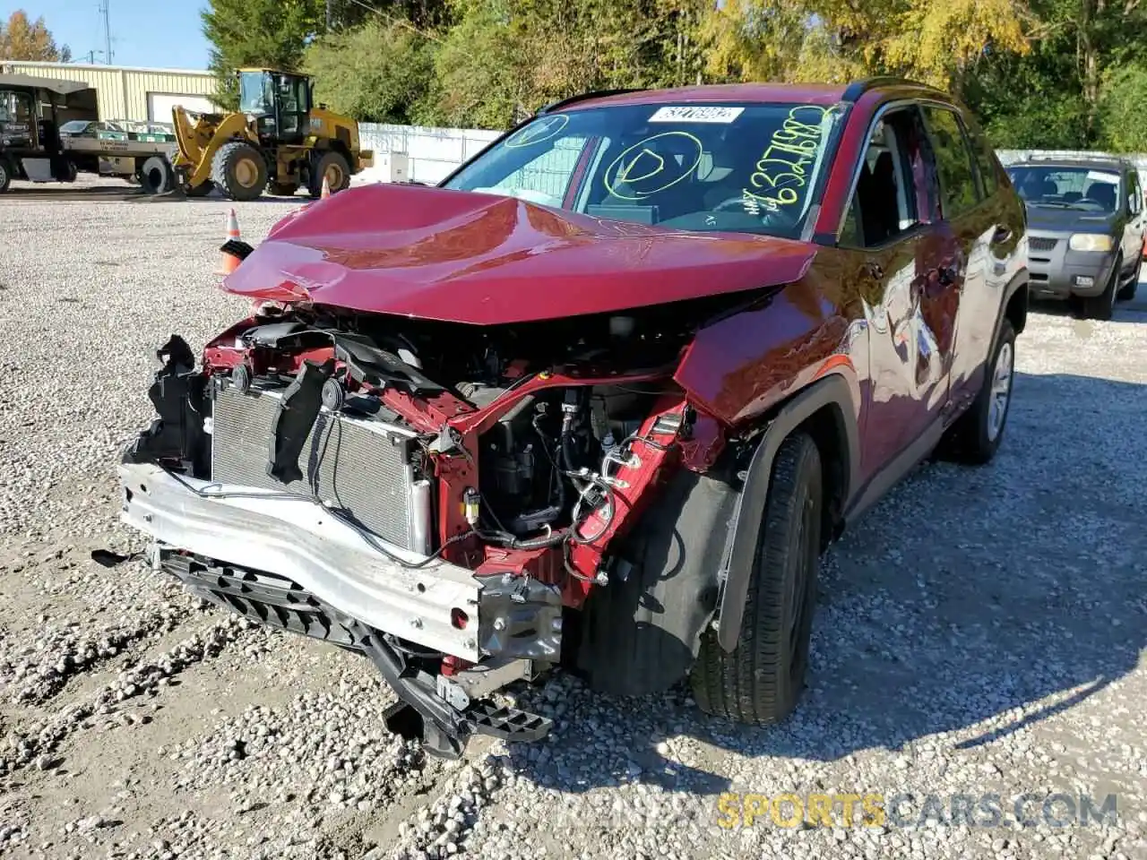 2 Photograph of a damaged car 2T3F1RFV6MC148994 TOYOTA RAV4 2021