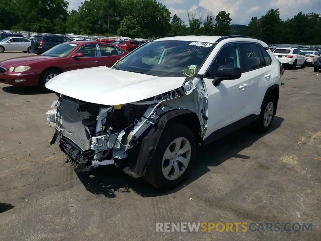 2 Photograph of a damaged car 2T3F1RFV6MC203976 TOYOTA RAV4 2021