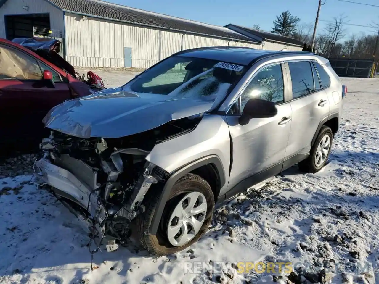 1 Photograph of a damaged car 2T3F1RFV6MC221510 TOYOTA RAV4 2021