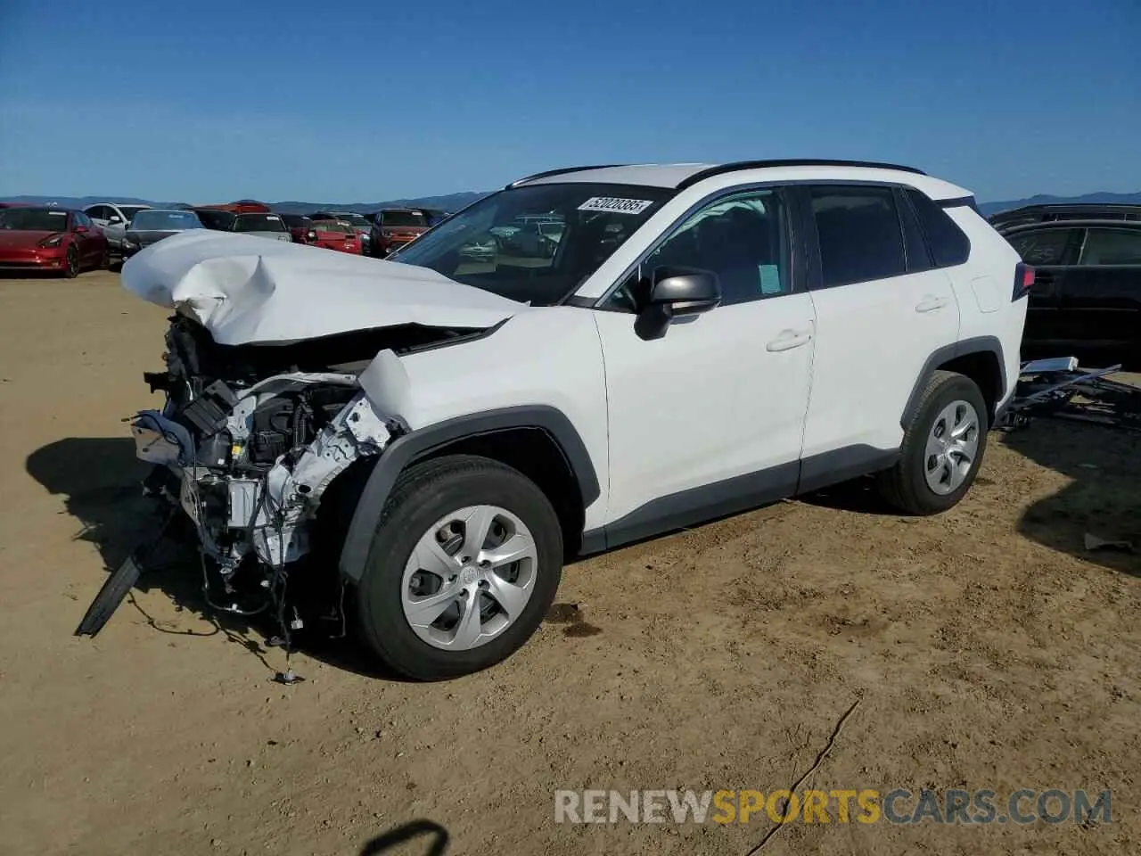 1 Photograph of a damaged car 2T3F1RFV6MC230966 TOYOTA RAV4 2021