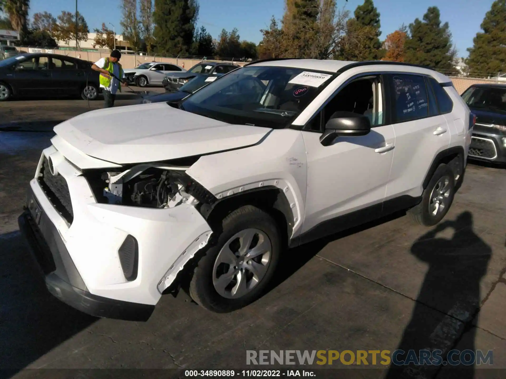 2 Photograph of a damaged car 2T3F1RFV6MW195182 TOYOTA RAV4 2021