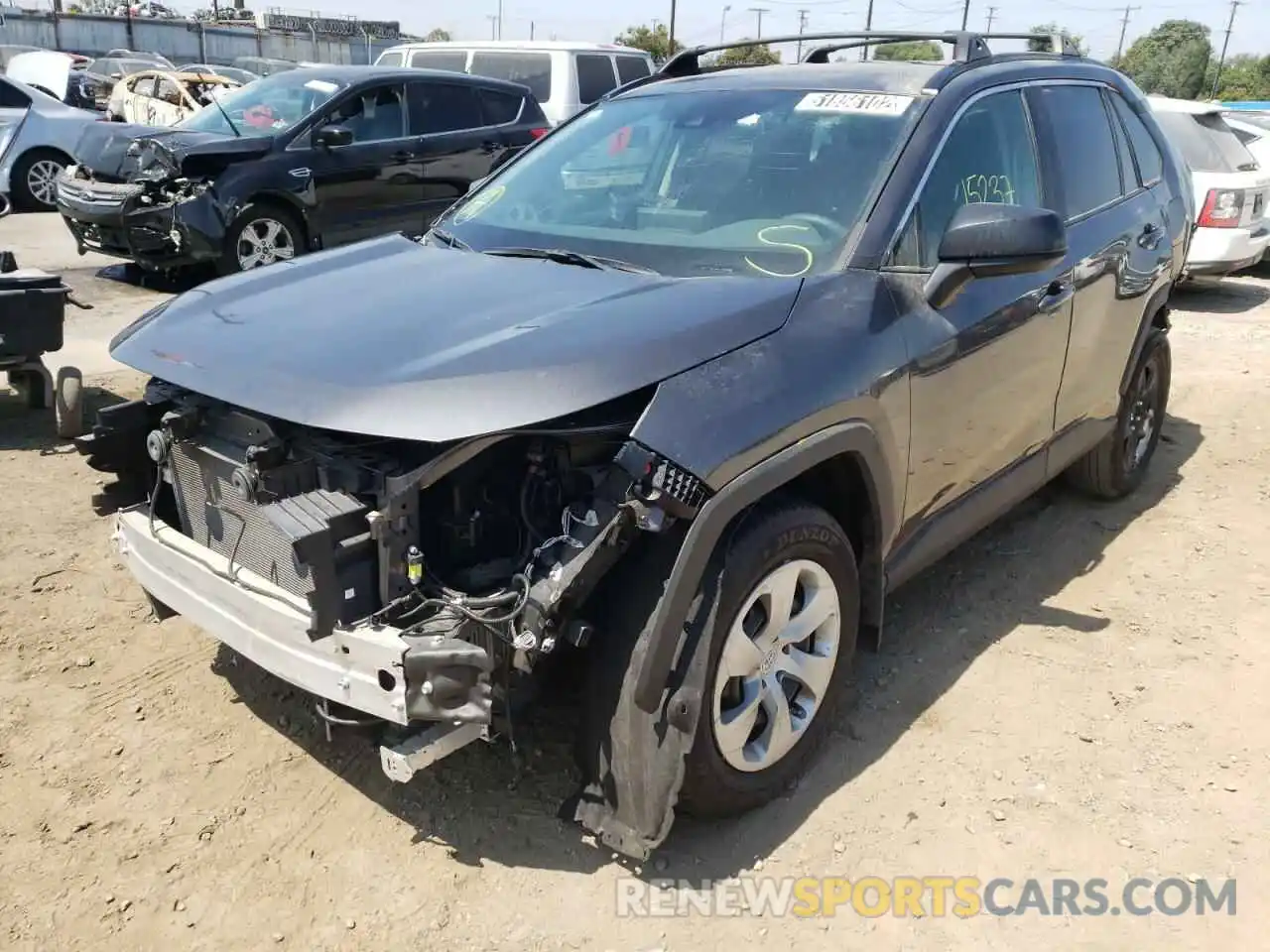 2 Photograph of a damaged car 2T3F1RFV7MC229020 TOYOTA RAV4 2021