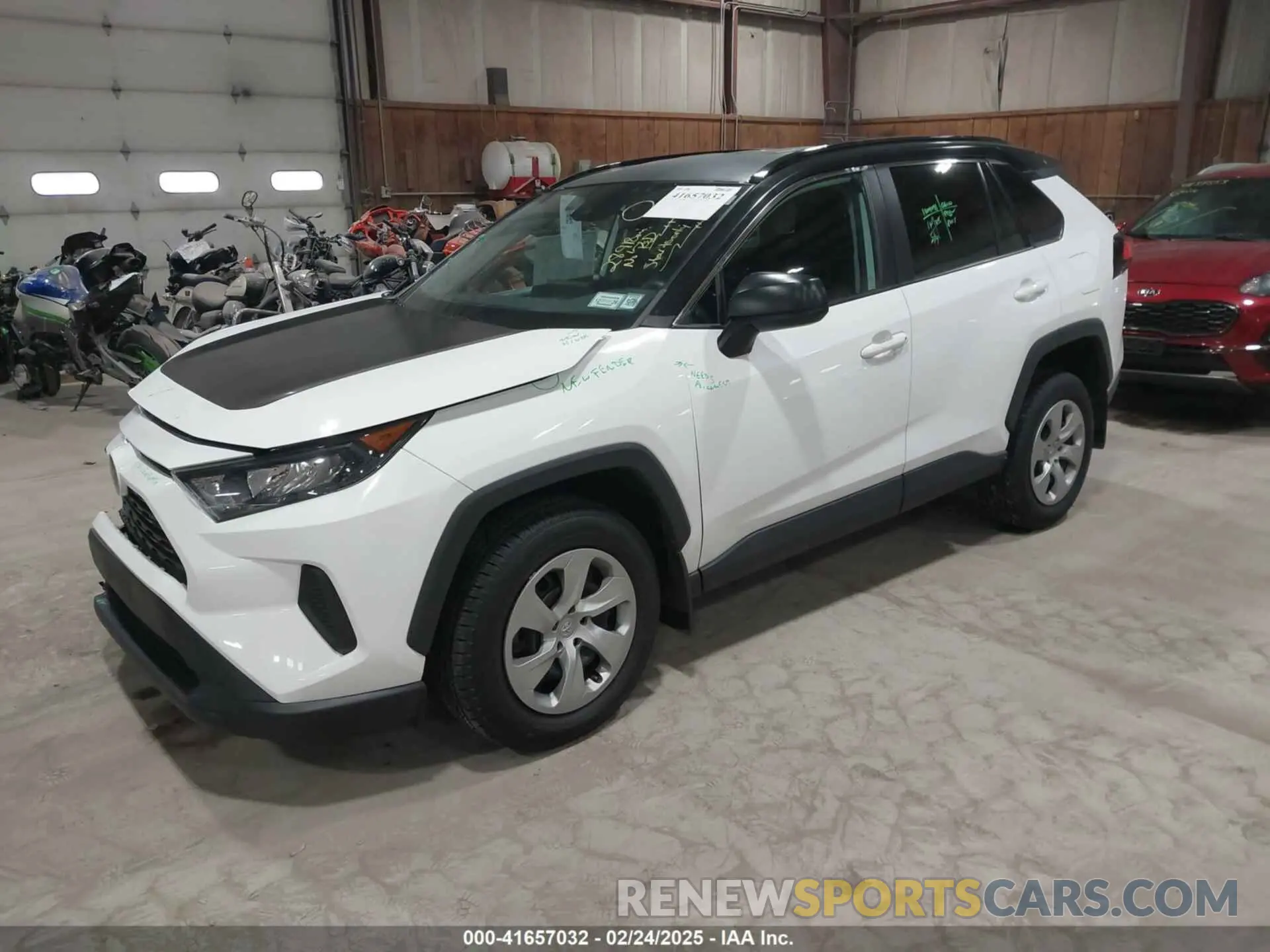 2 Photograph of a damaged car 2T3F1RFV7MC242625 TOYOTA RAV4 2021