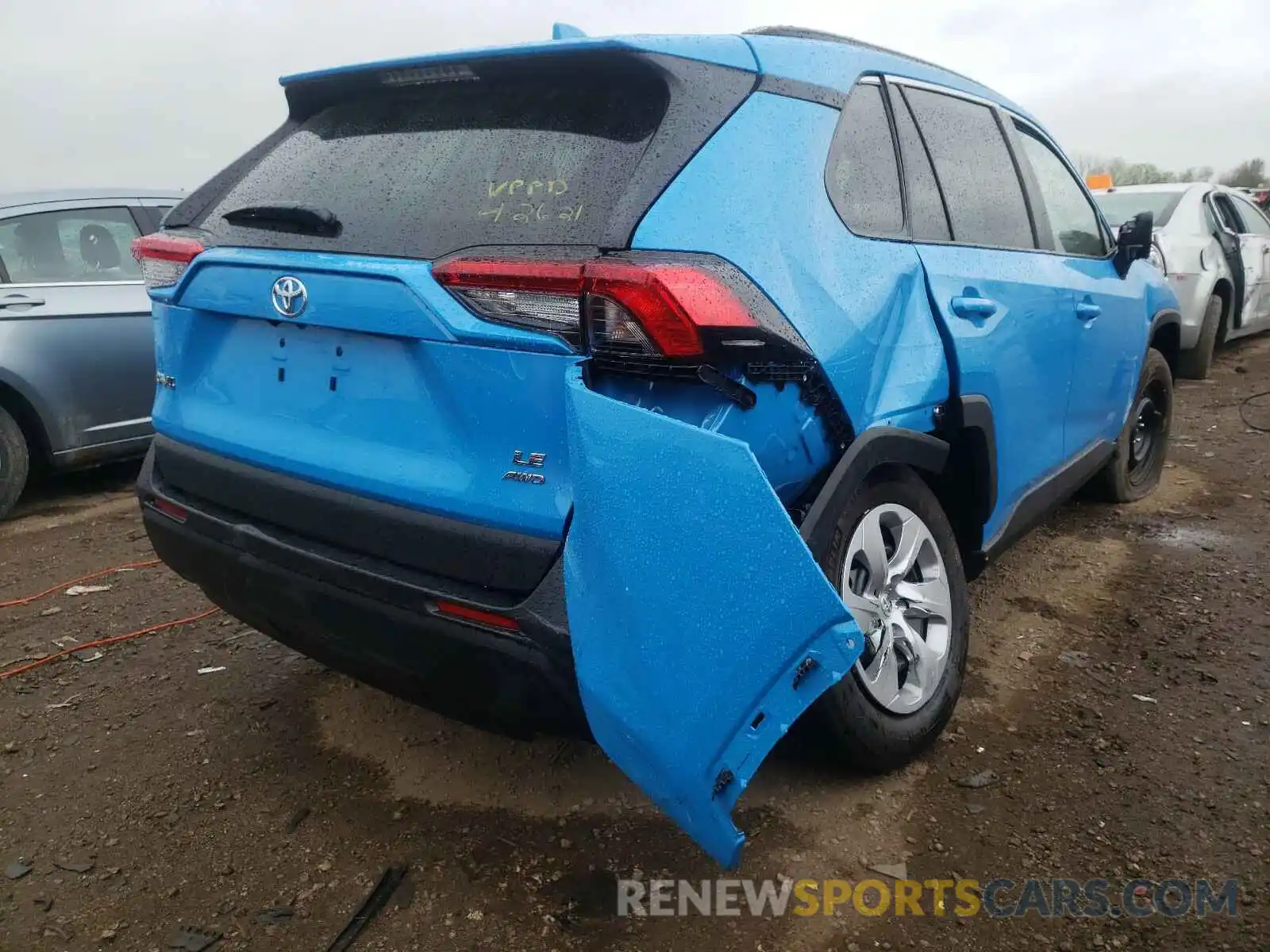 4 Photograph of a damaged car 2T3F1RFV7MW165267 TOYOTA RAV4 2021