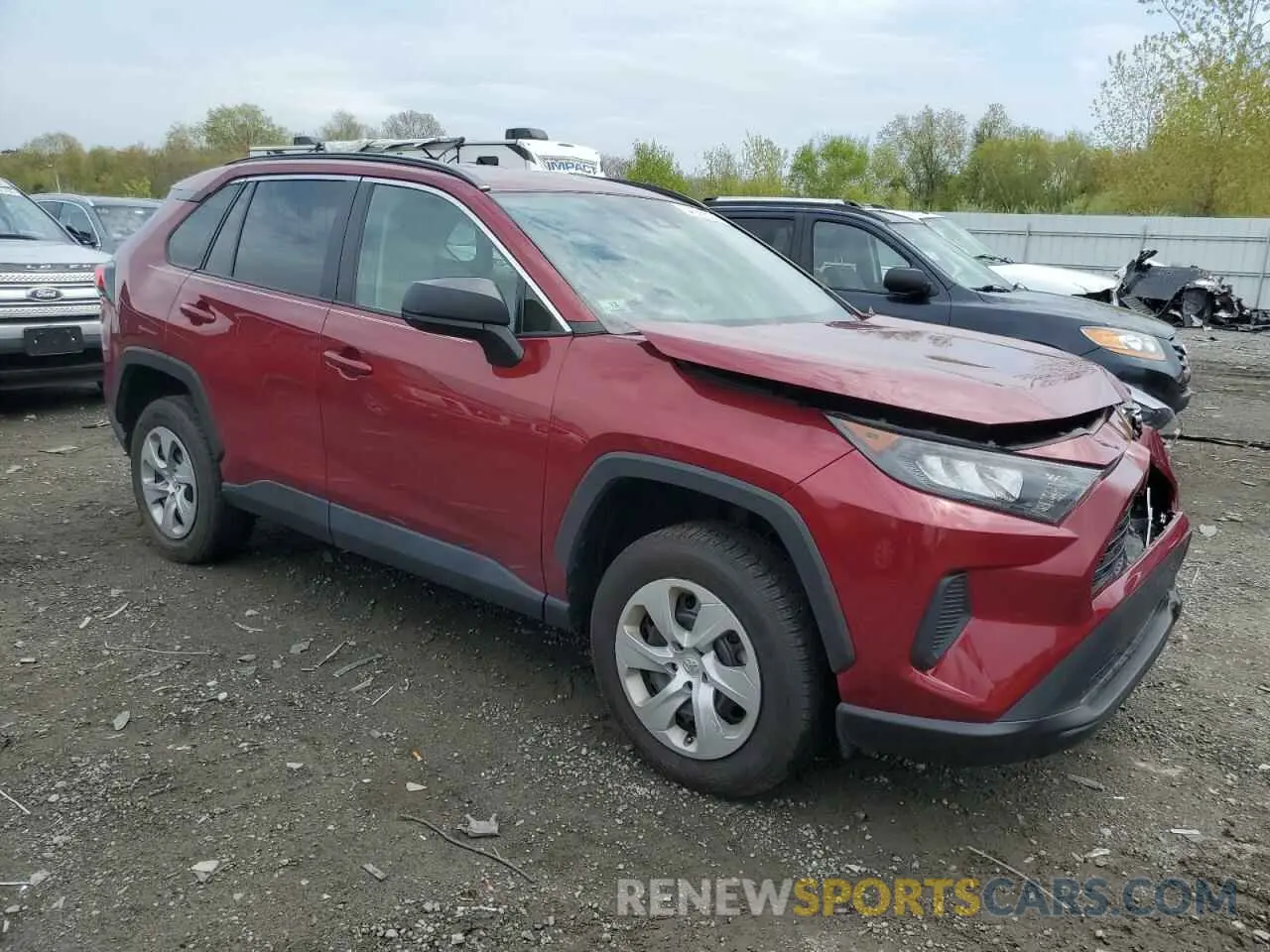 4 Photograph of a damaged car 2T3F1RFV8MW190940 TOYOTA RAV4 2021