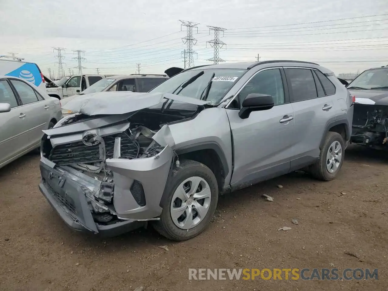 1 Photograph of a damaged car 2T3F1RFV8MW193370 TOYOTA RAV4 2021