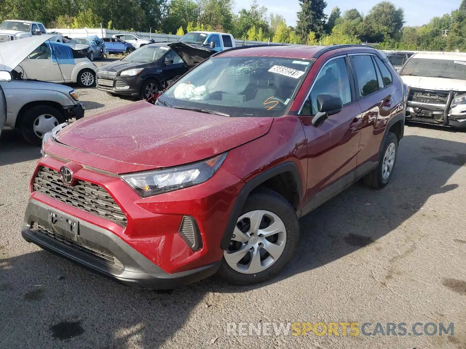 2 Photograph of a damaged car 2T3F1RFV8MW204478 TOYOTA RAV4 2021