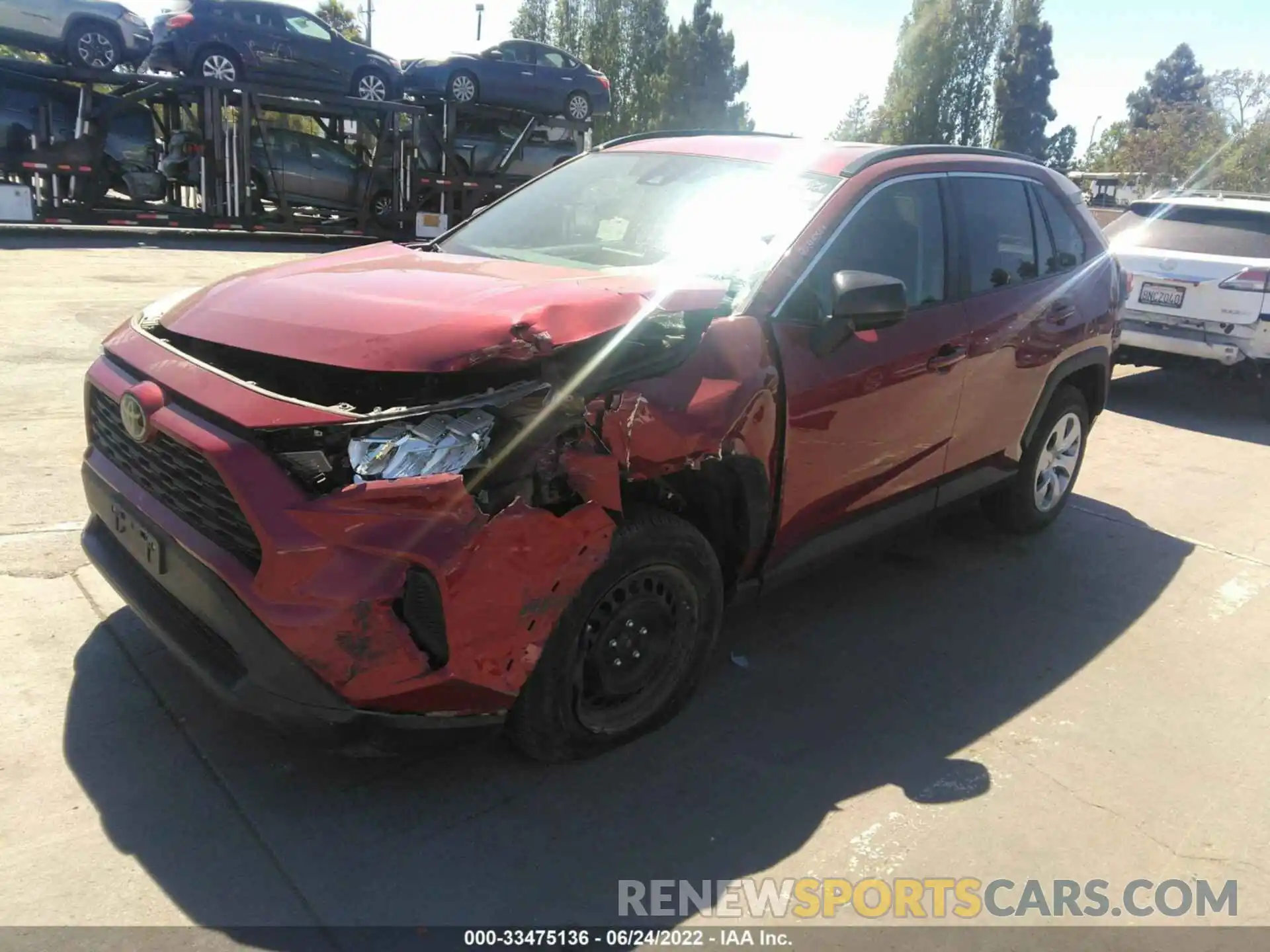 2 Photograph of a damaged car 2T3F1RFV9MW205509 TOYOTA RAV4 2021