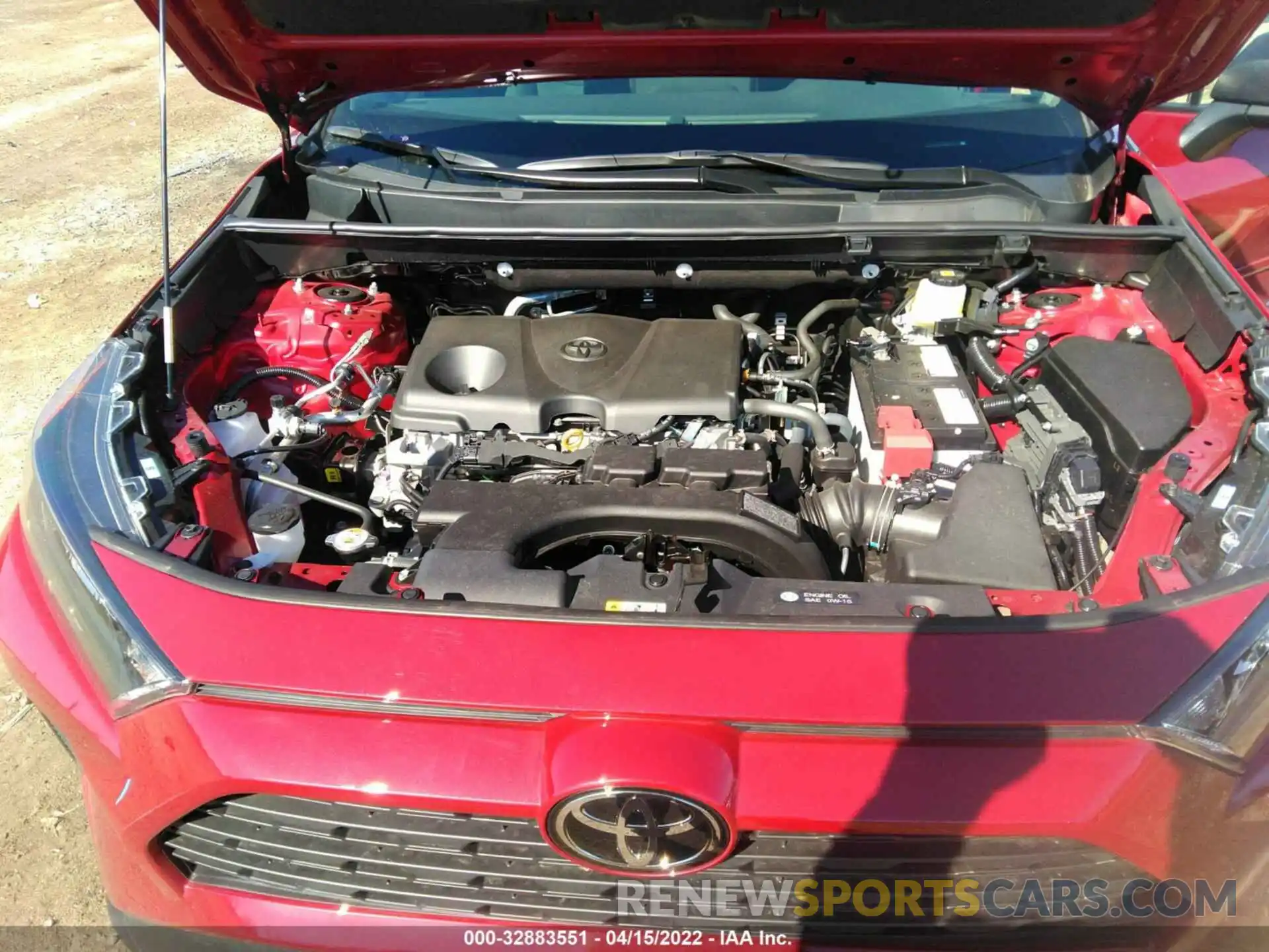 10 Photograph of a damaged car 2T3F1RFV9MW235576 TOYOTA RAV4 2021