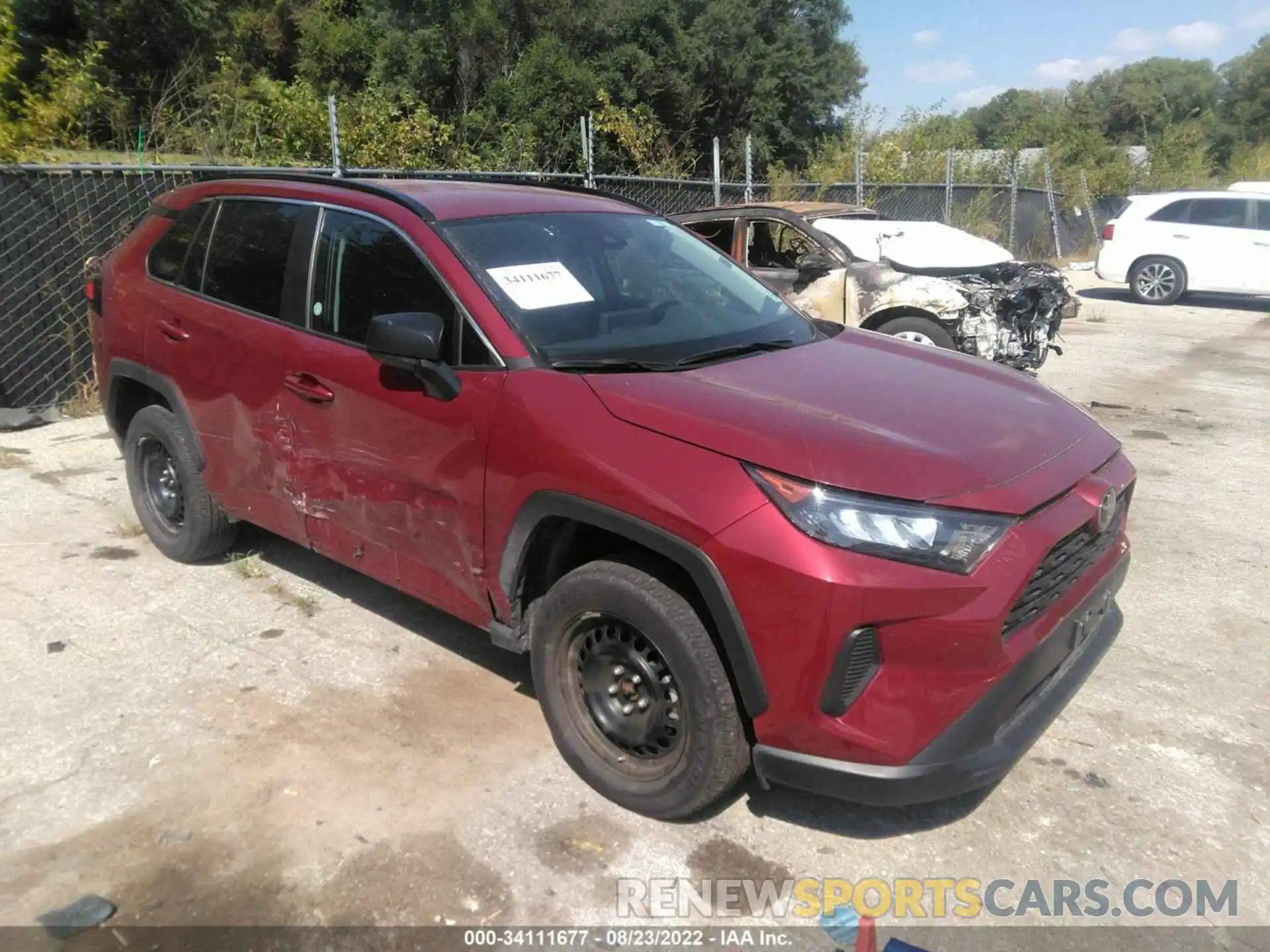 1 Photograph of a damaged car 2T3F1RFVXMW206748 TOYOTA RAV4 2021