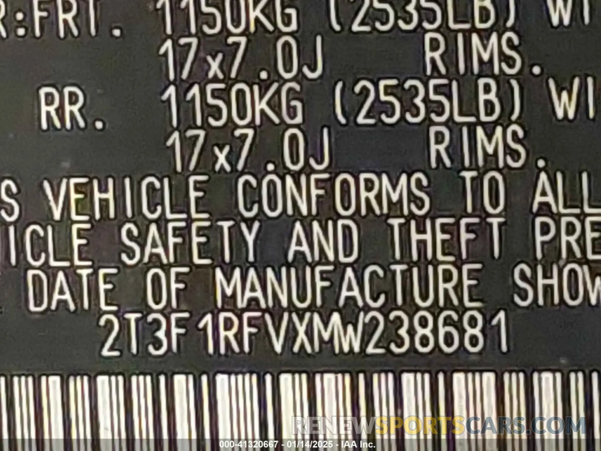9 Photograph of a damaged car 2T3F1RFVXMW238681 TOYOTA RAV4 2021
